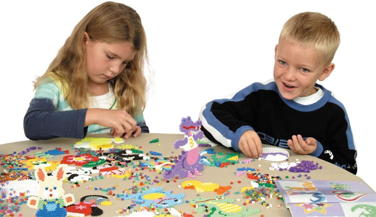 Hama Beads Unicorn Activity Kit - 1100-Piece Fuse Bead Craft Set for Kids 7