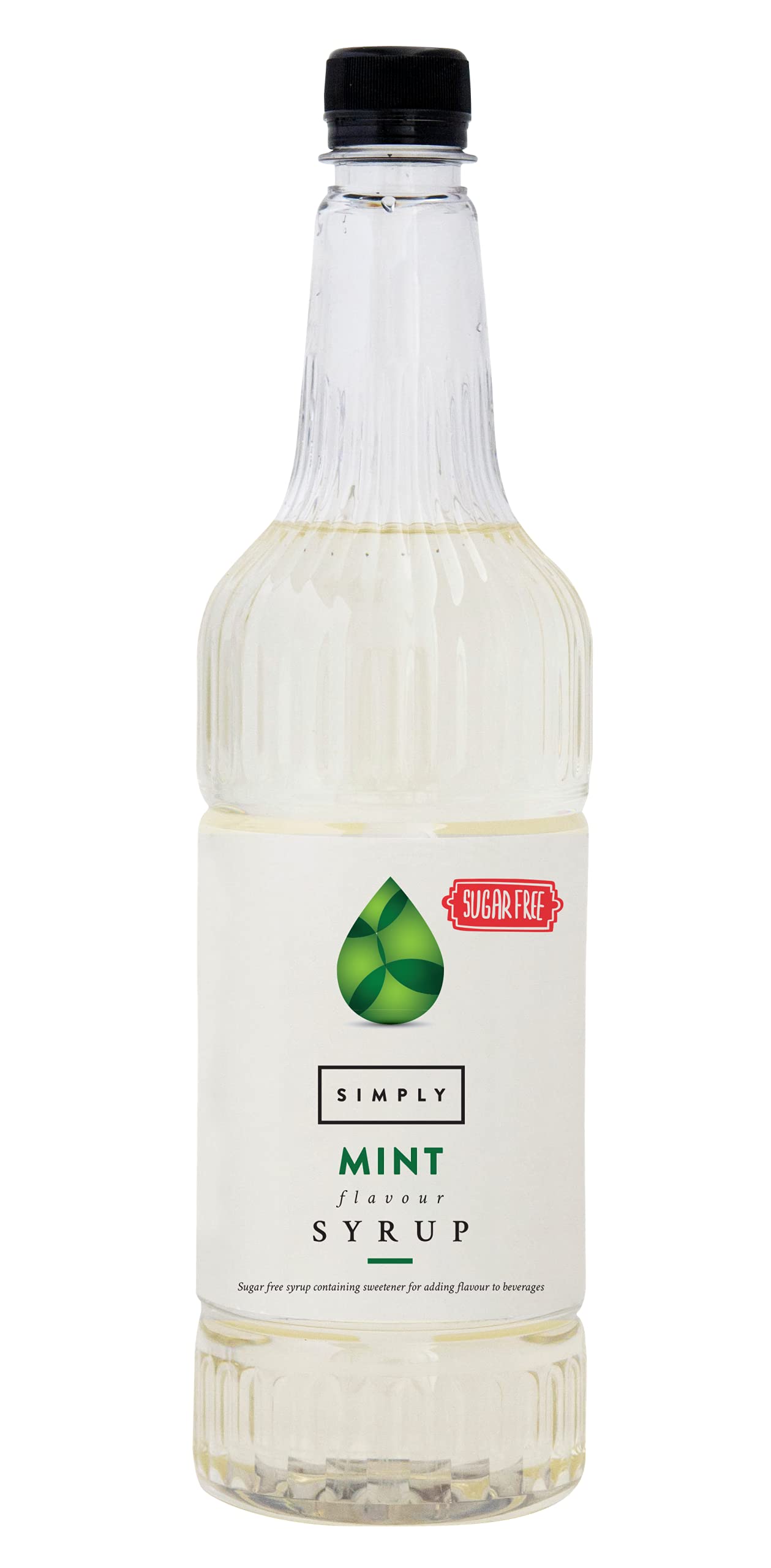 Einfach zuckerfreier Minzsirup, kalorienarm, veganer und nussfreier aromatisierter Sirup 3