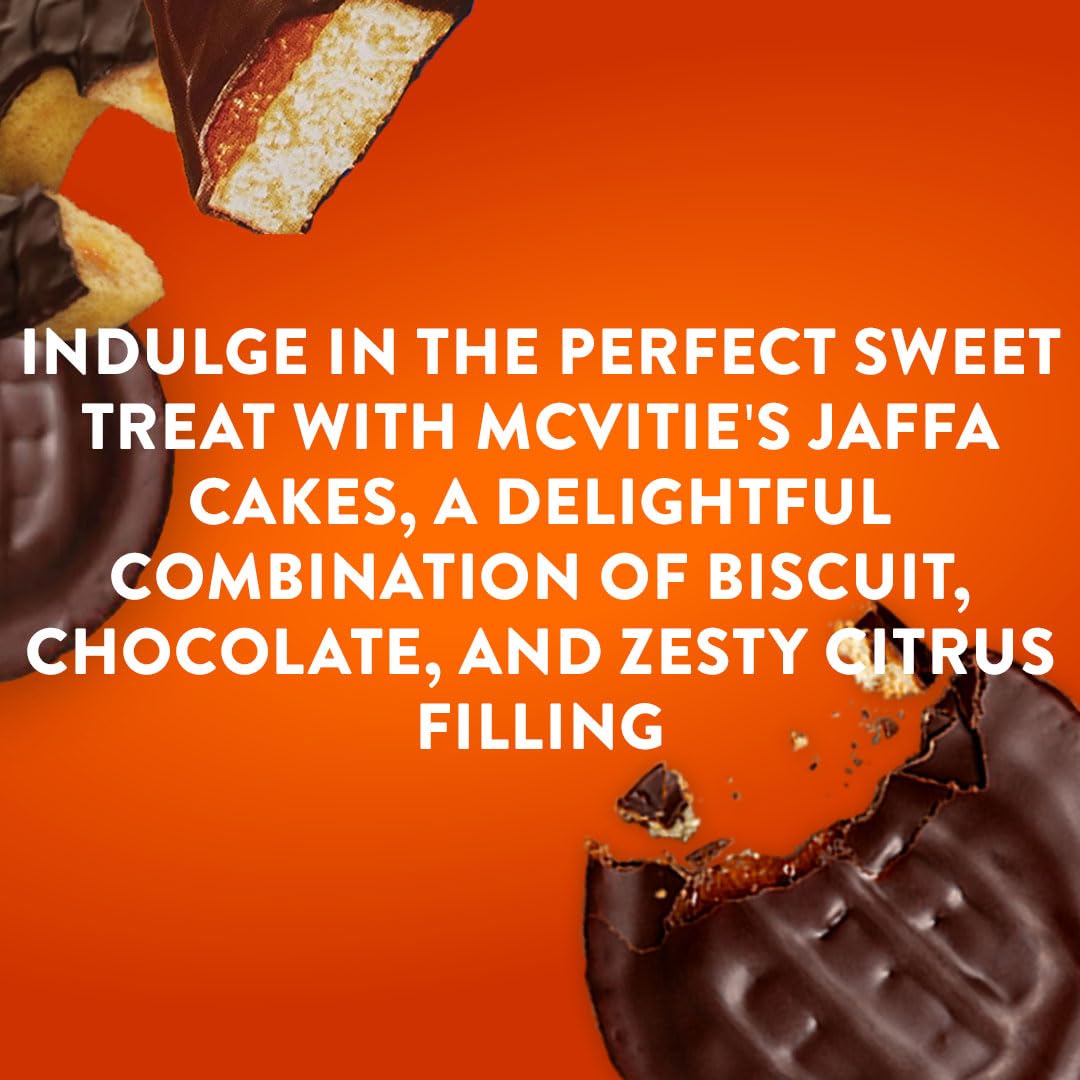 McVitie's Jaffa Cakes 4 Cake Snack Pack, 50g (Pack of 20)