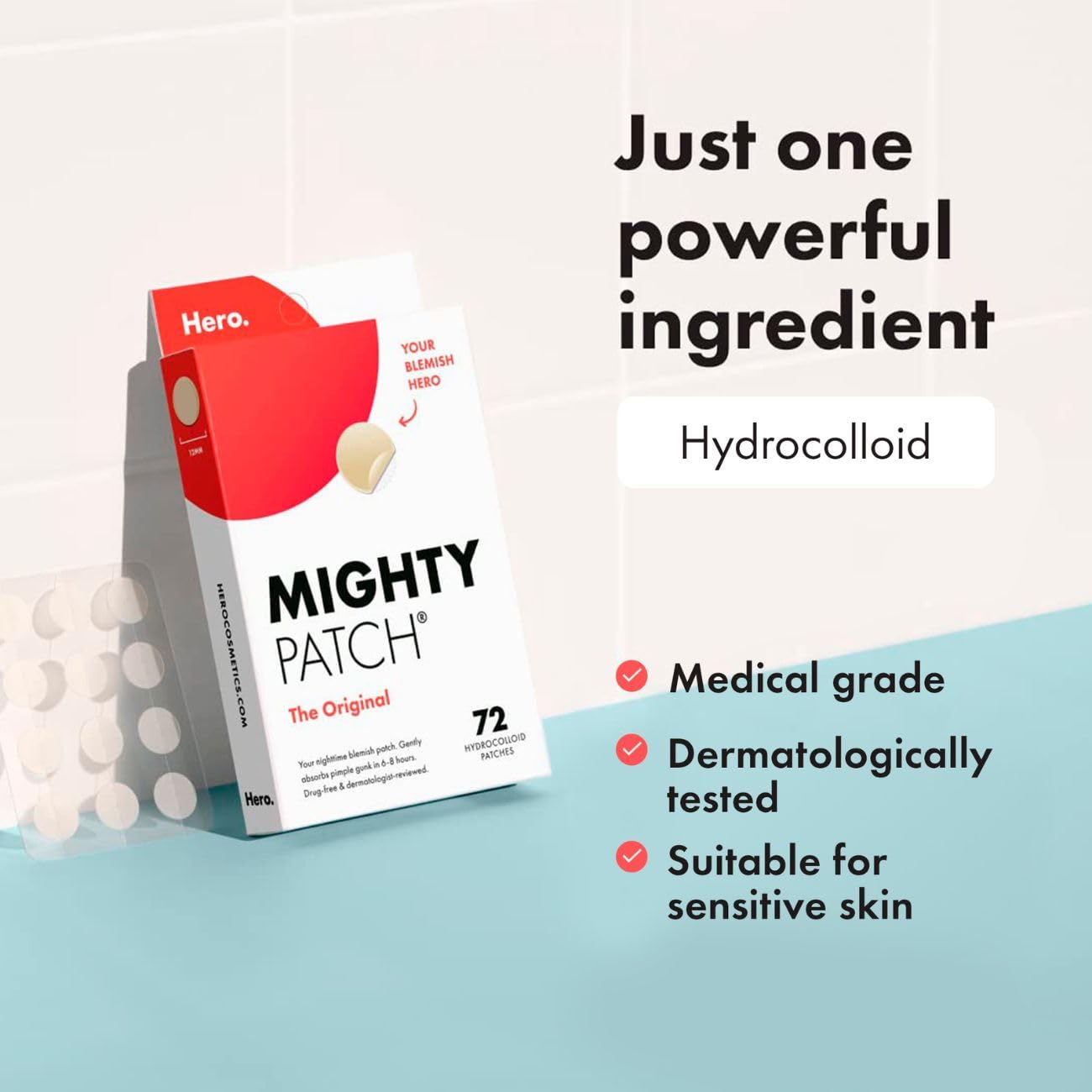 Hero Cosmetics - Mighty Patch Original Spot Patches (72 Count)