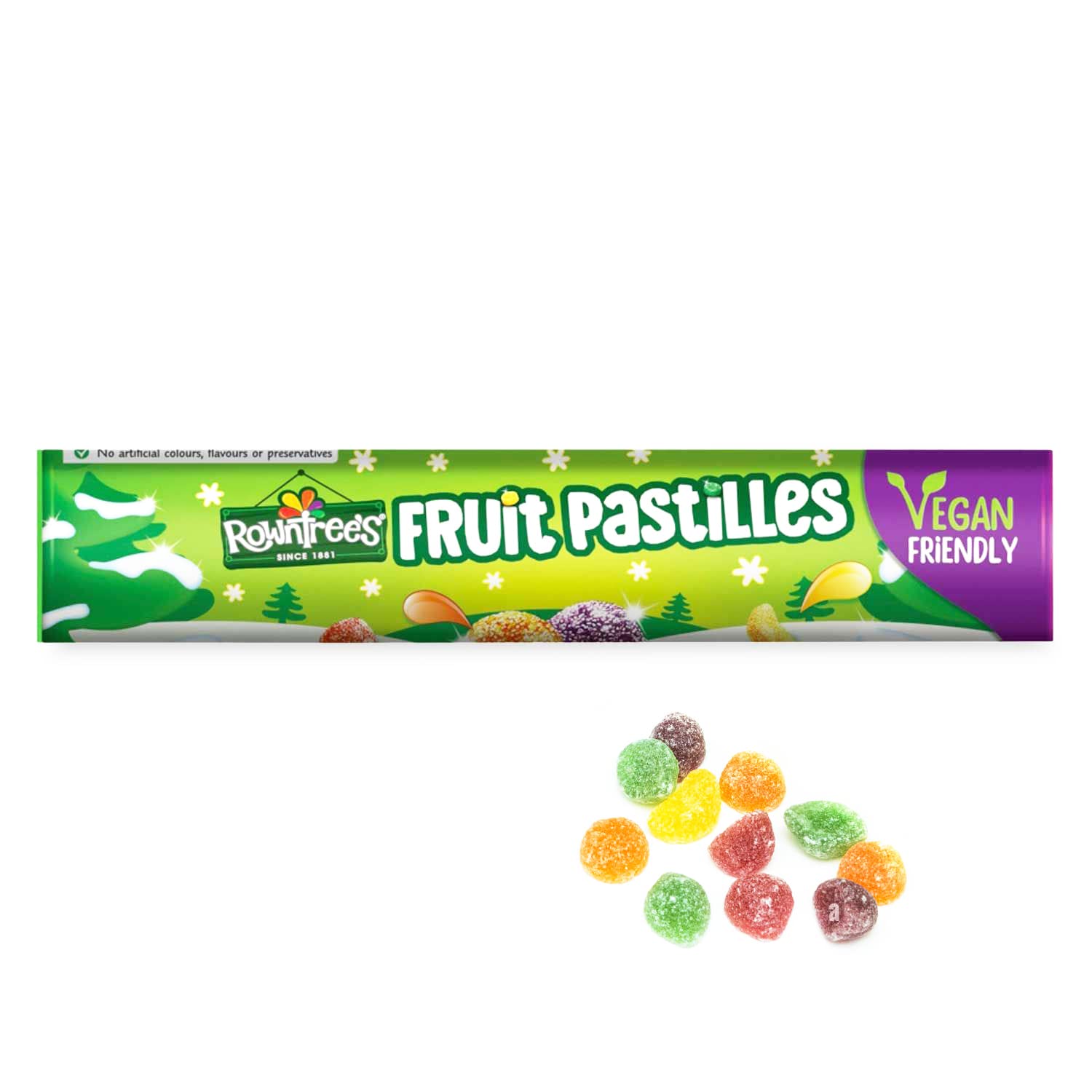 Rowntree's Fruit Pastilles Giant Tube - 115g Vegan Chewy Fruit Sweets 3