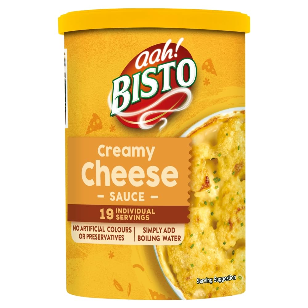 Bisto Thick, Creamy and Delicious Cheese Sauce Mix - 170g Drum
