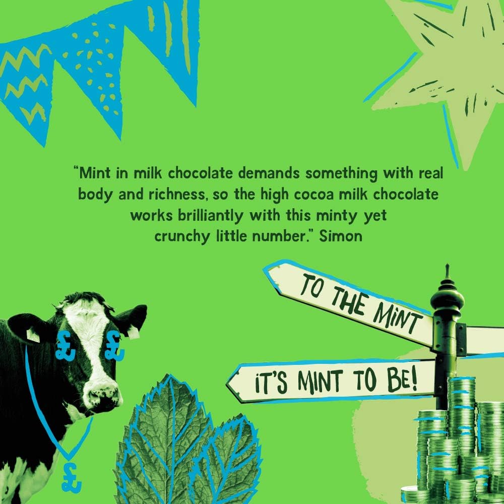 Montezuma's - Minted 35% Cocoa Milk Chocolate with Peppermint, Gluten-Free 90g Bar 4