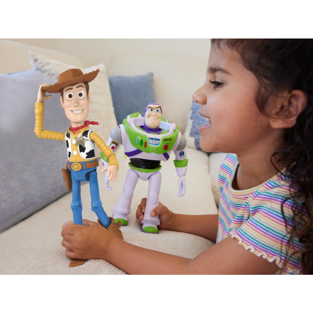 Mattel Disney Pixar Woody 12-inch Action Figure - Highly Posable Movie Collectible for Kids 3+ 3