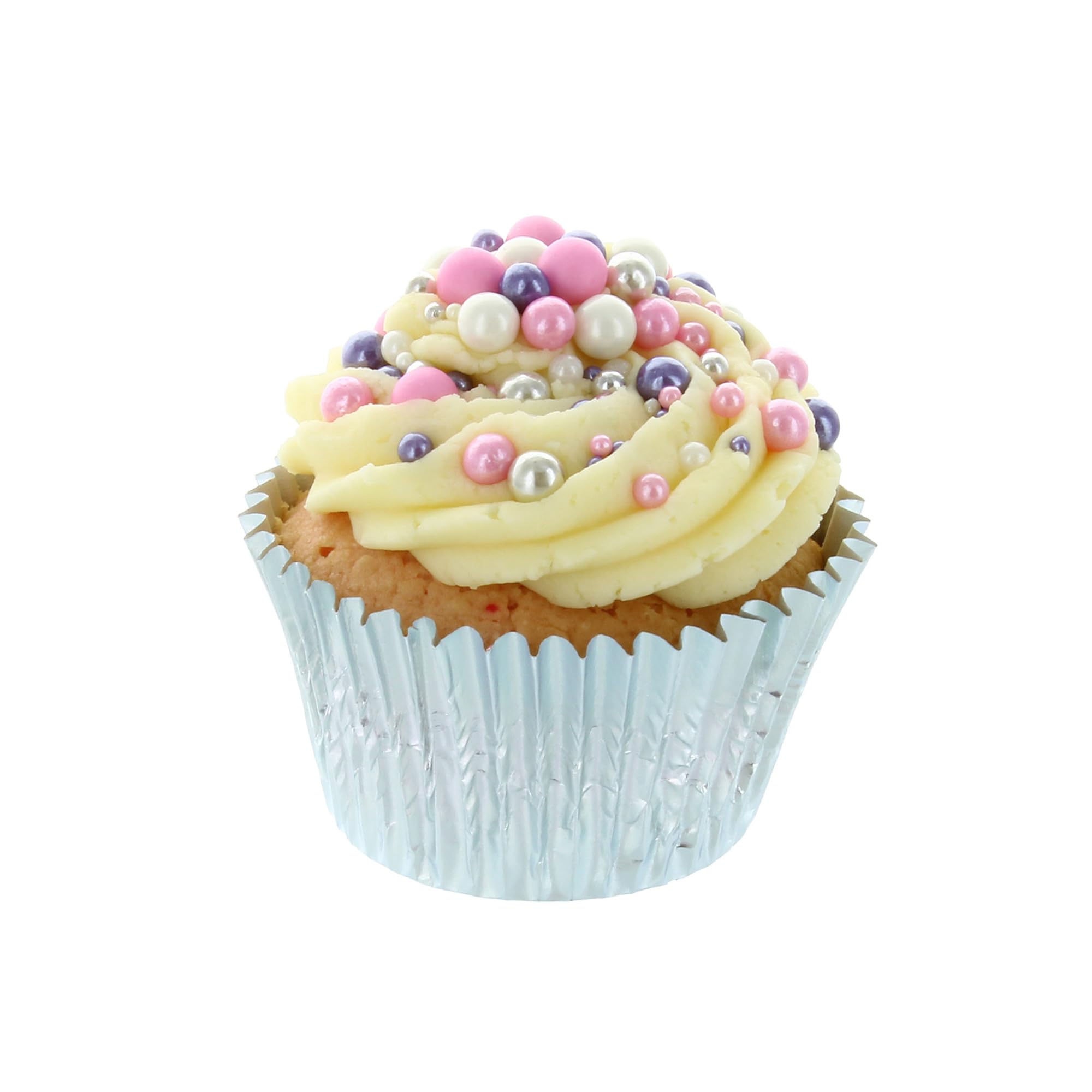 Baked with Love - Blossom Pearl Sprinkles Edible Cake Decorations | 100g | Pink, Purple, Silver 4