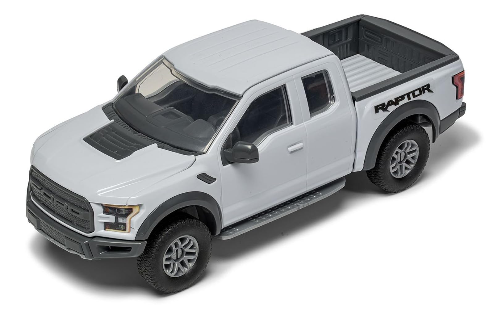 Airfix QUICKBUILD Ford F-150 Raptor Grey Model Car Kit - Snap-Together Building Set for Kids & Adults