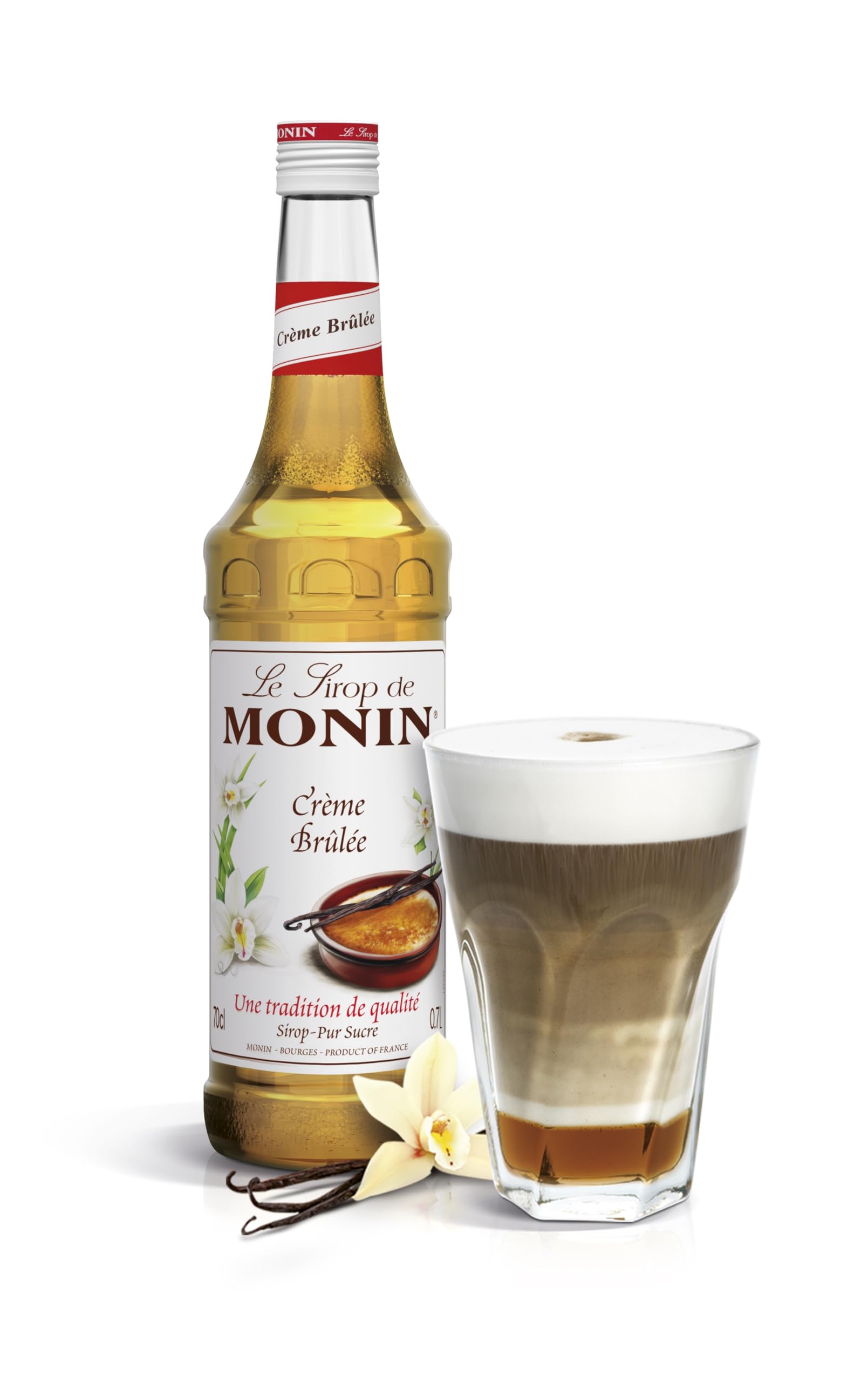 MONIN Crème Brûlée Syrup 1L - Vanilla Indulgence for Coffee, Cocktails & Dessert Drinks 4