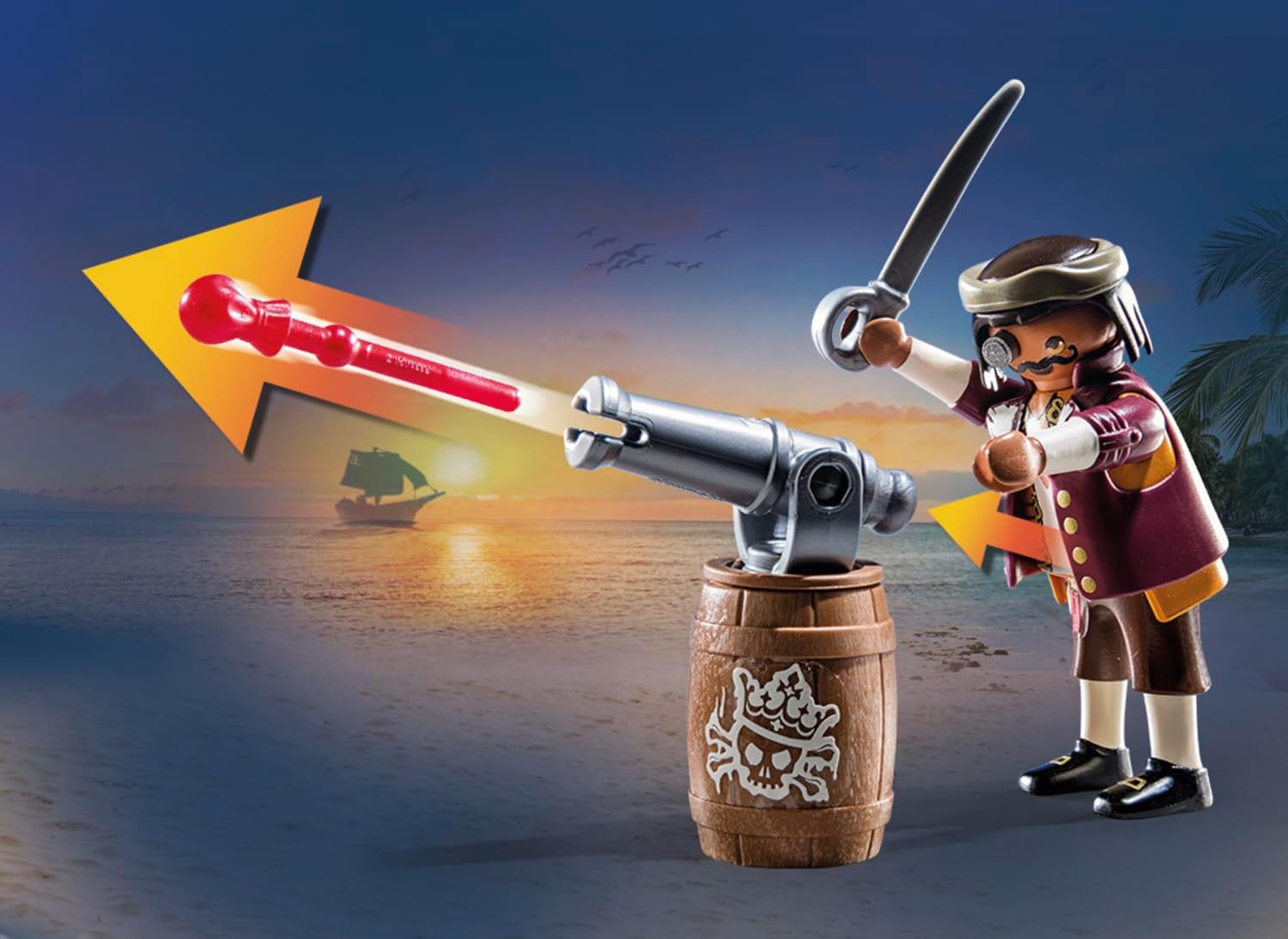 Playmobil Pirates: Pirate vs. Deeper – Treasure Hunt Playset for Kids 4+