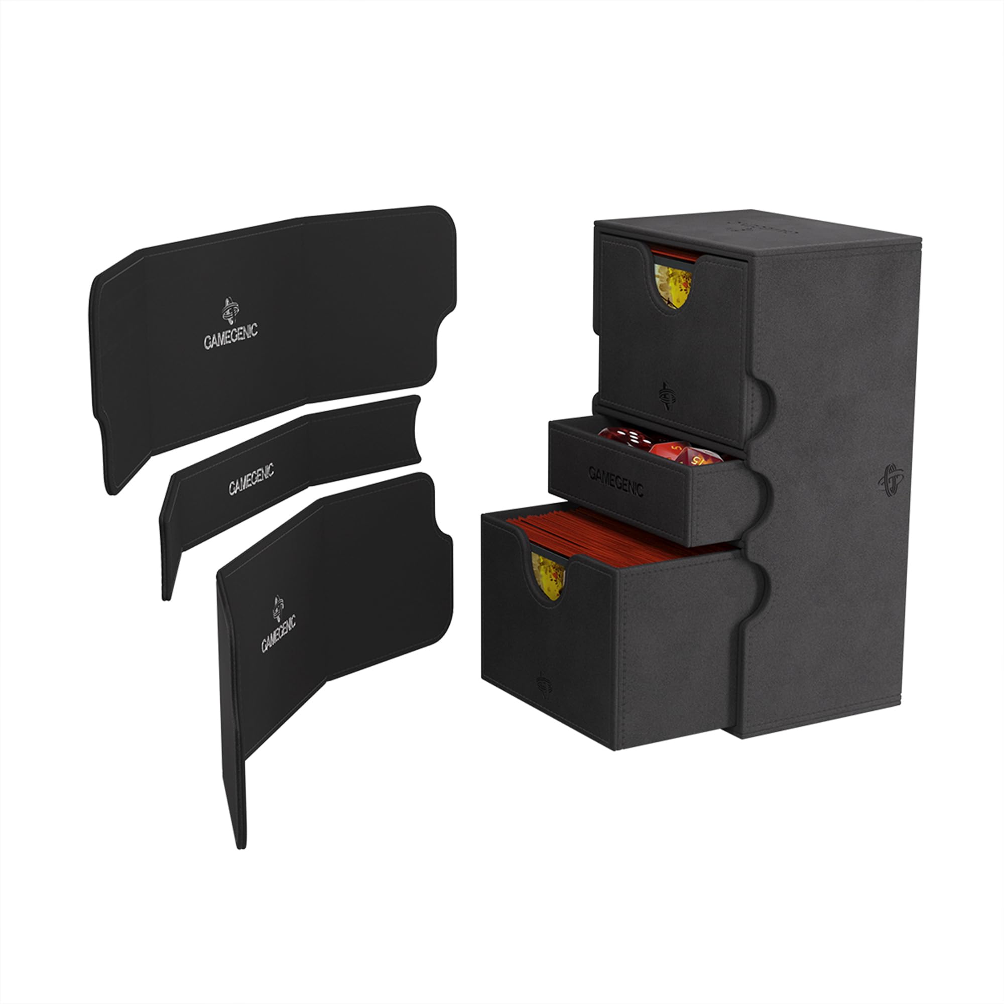 Gamegenic Stronghold 200+ XL Schwarz – Extra große Deckbox für Kartenspiele 6