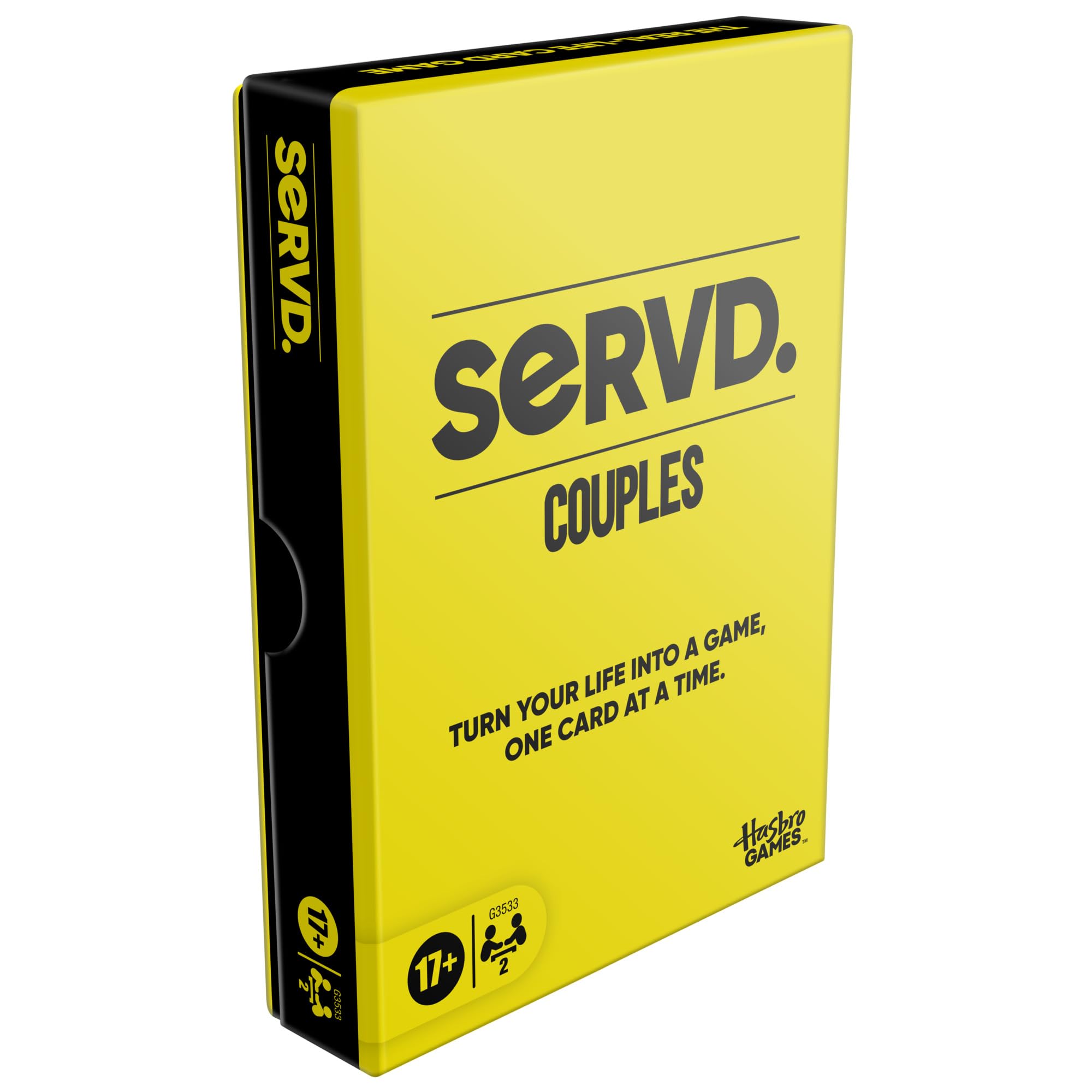 Hasbro SERVD Couples Game | Real-Life Card Game for 2 Players | Ages 17+