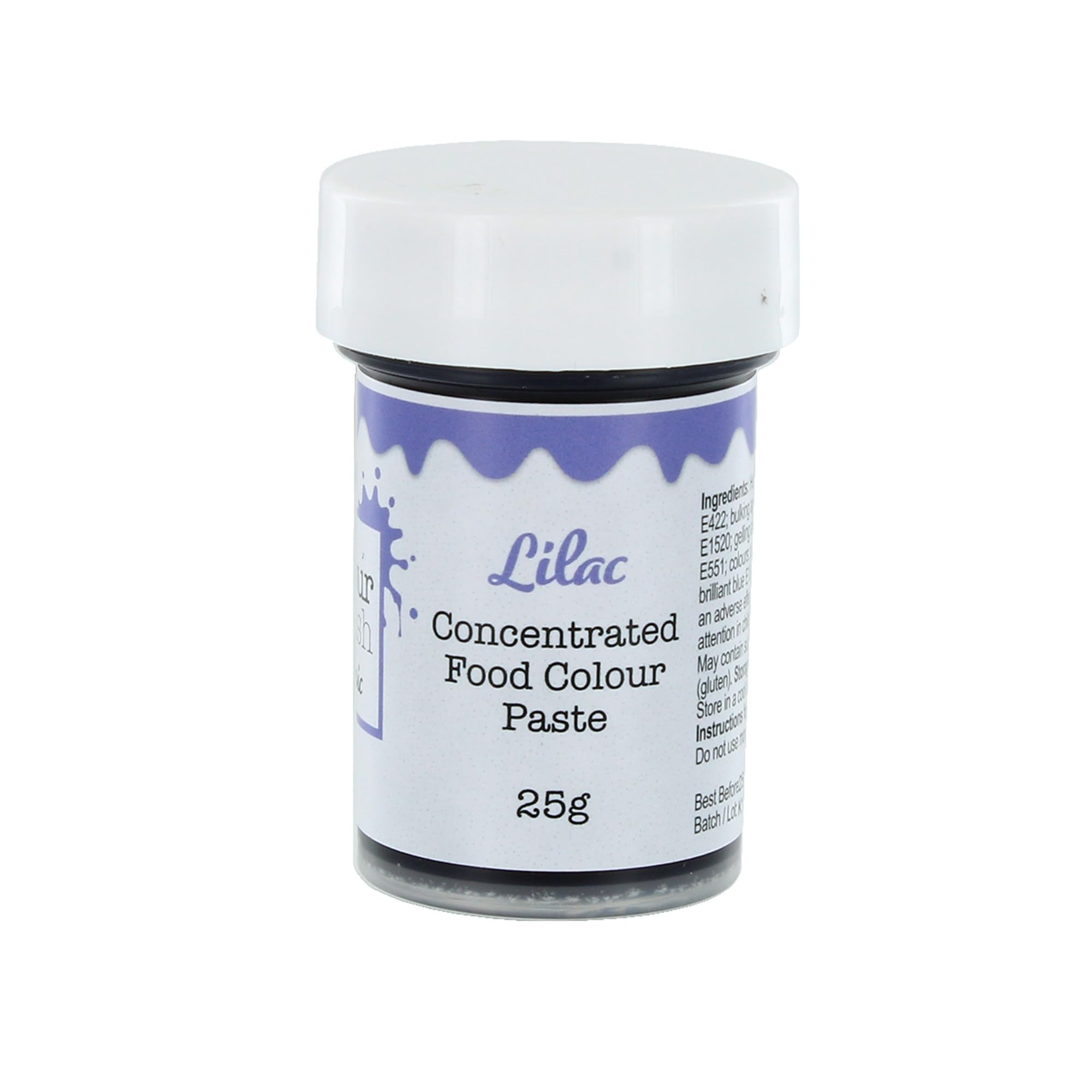 Colour Splash Concentrated Food Colouring Paste - Lilac | 25g Pot | Professional Edible Dye 6