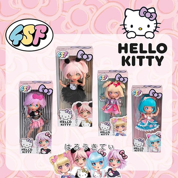 Hello Kitty Manga Doll - Blue Pretty Pink Fashion Edition, Ages 3+ 4