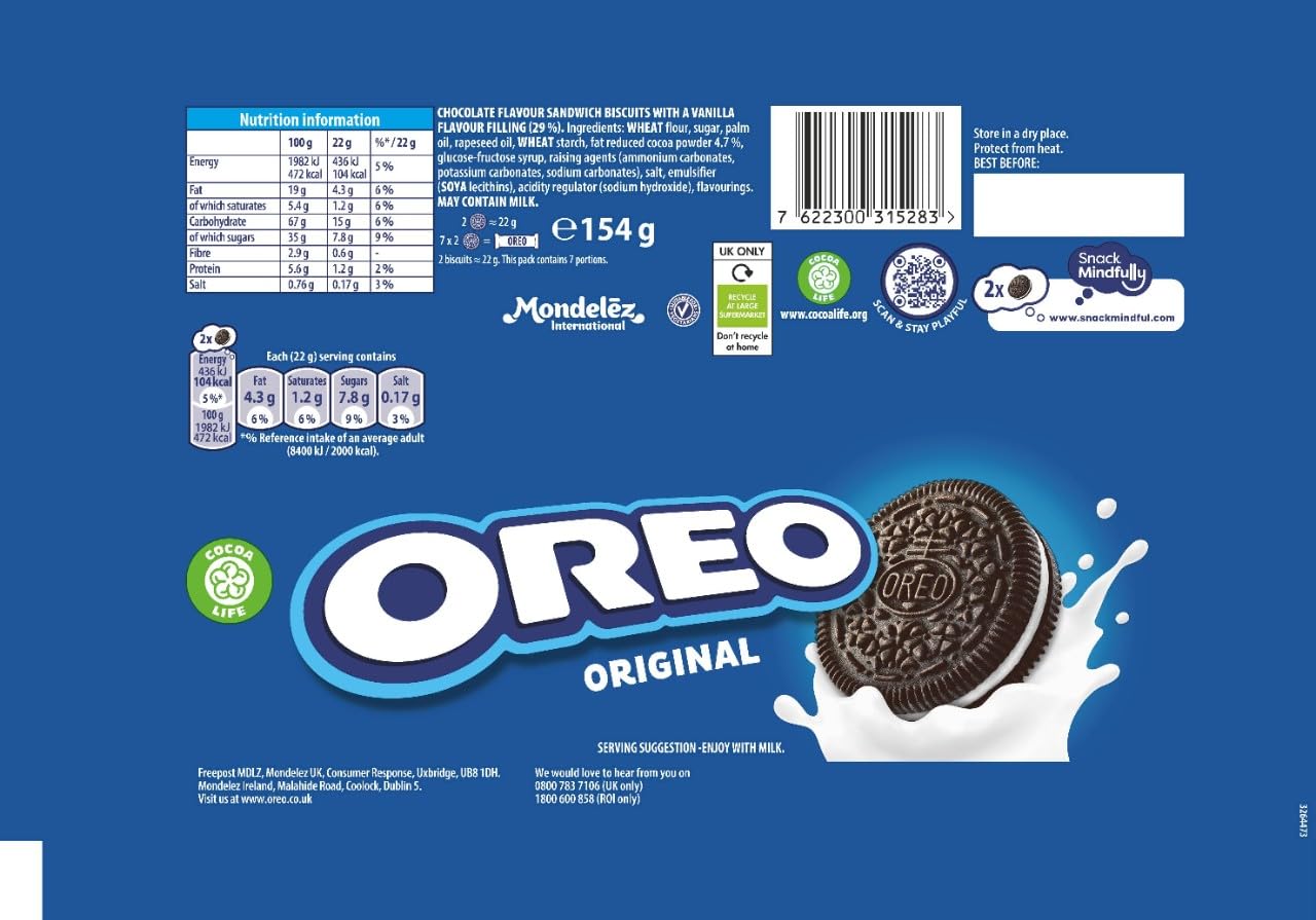 Oreo Original Minecraft Sandwich Biscuits - Chocolate & Vanilla Crème Cookies with Pixel Design 4