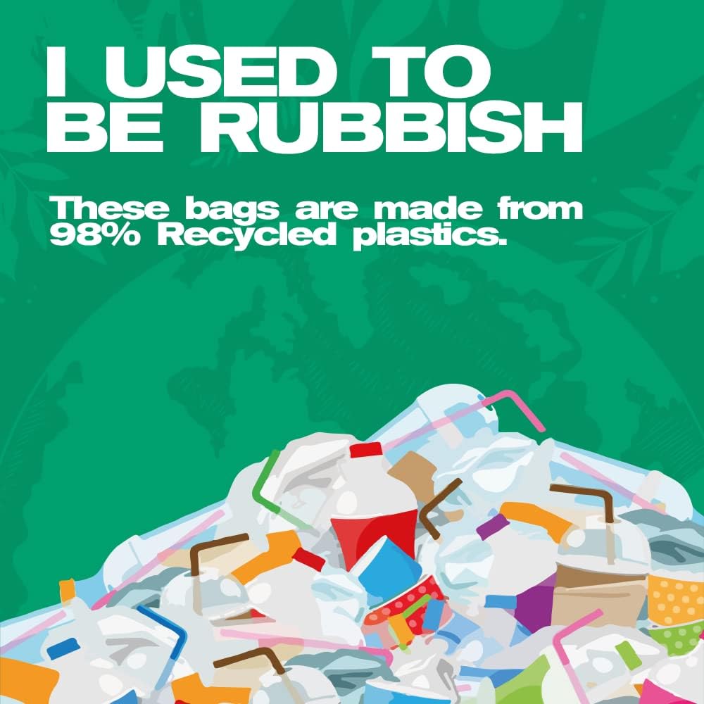 EcoBag Heavy Duty 50L Refuse Sacks Black 600 x 800mm 50 Pack 5