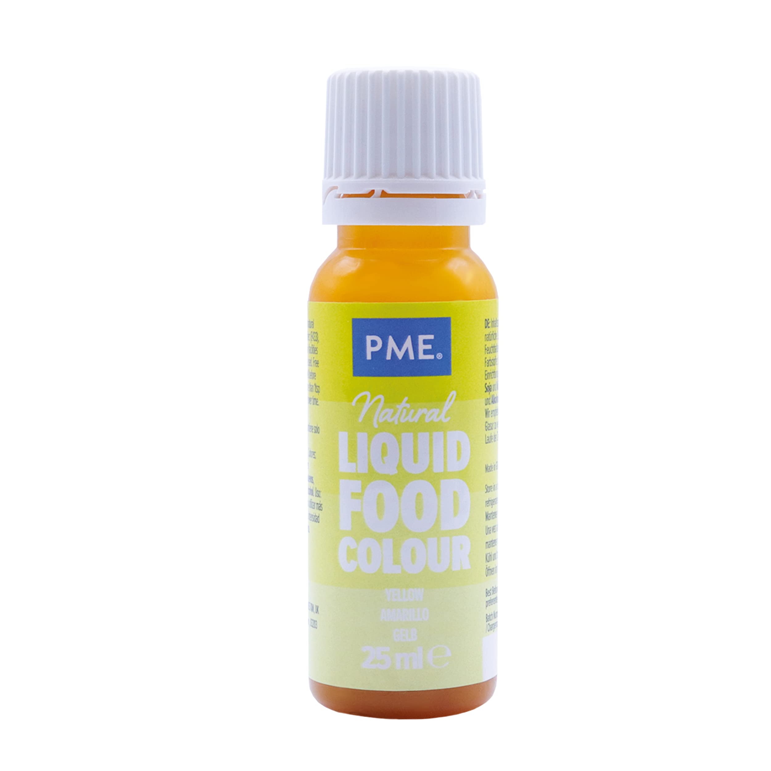PME Natural Liquid Food Colouring - Lemon Yellow 25ml