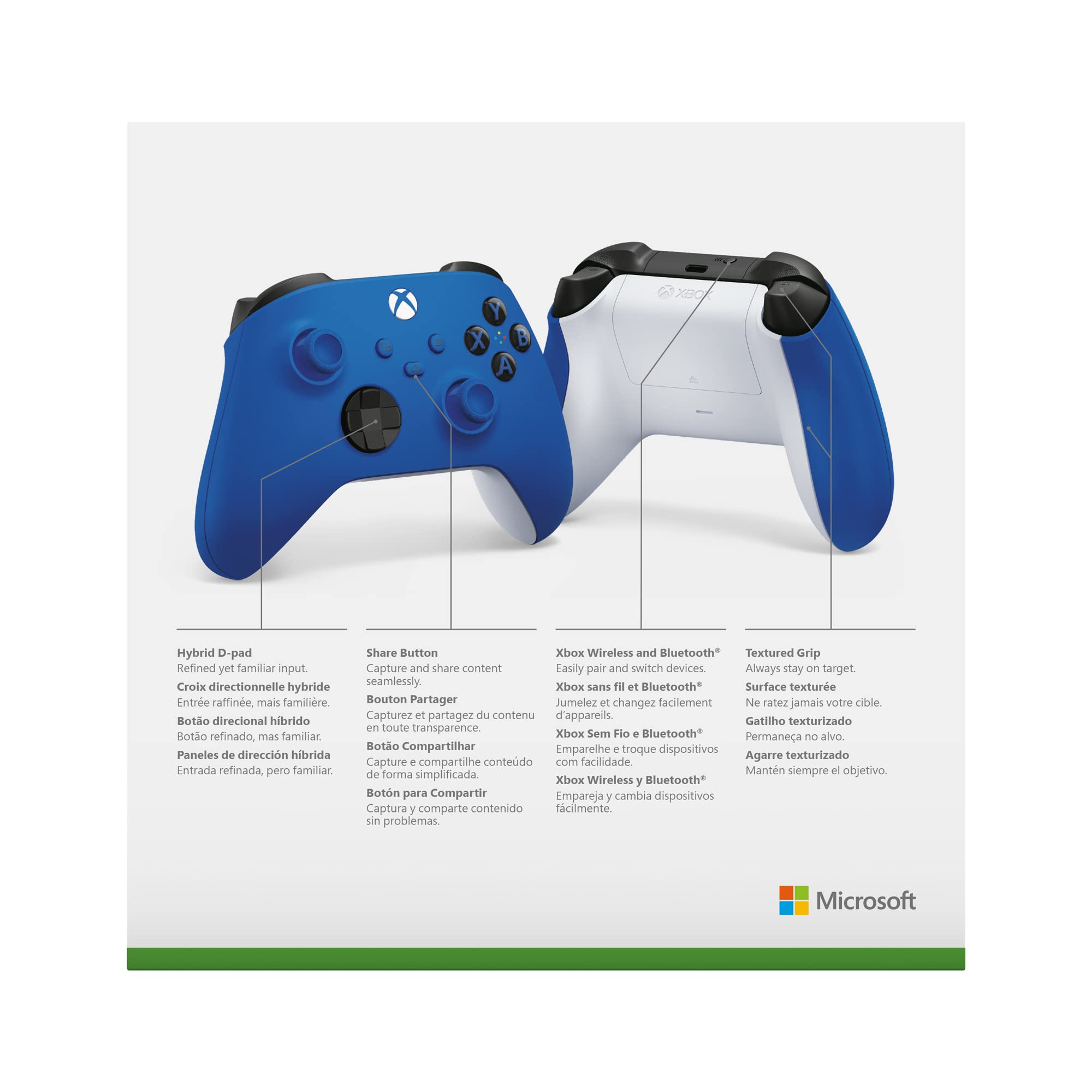 Xbox Wireless Controller – Shock Blue für Xbox Series X|S, Xbox One, Windows und Android 3