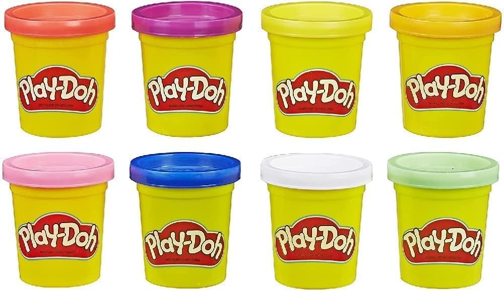 Play-Doh 8er-Pack Regenbogen-ungiftige Modelliermasse mit 8 Farben 9