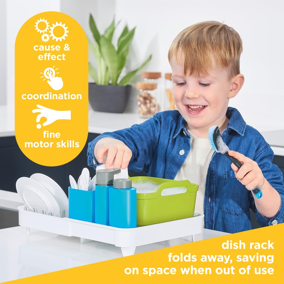 Joseph Joseph Extend Sink Playset - Water Pump & Color-Changing Dishes for Ages 3+ 4