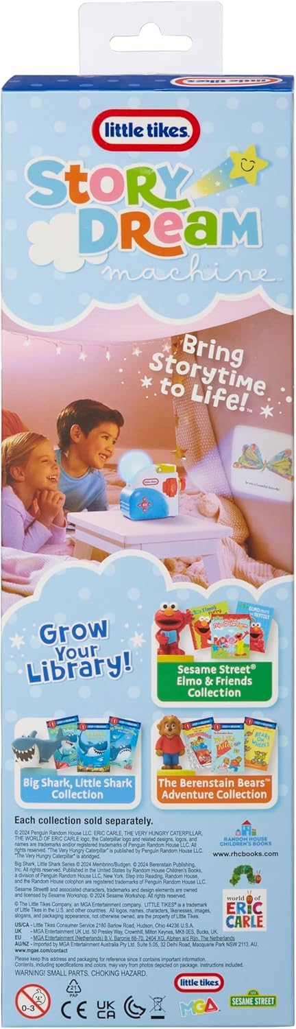 Little Tikes Story Dream Machine Collection – 3 Geschichten von Eric Carle und leuchtende Raupe – ab 3 Jahren 3