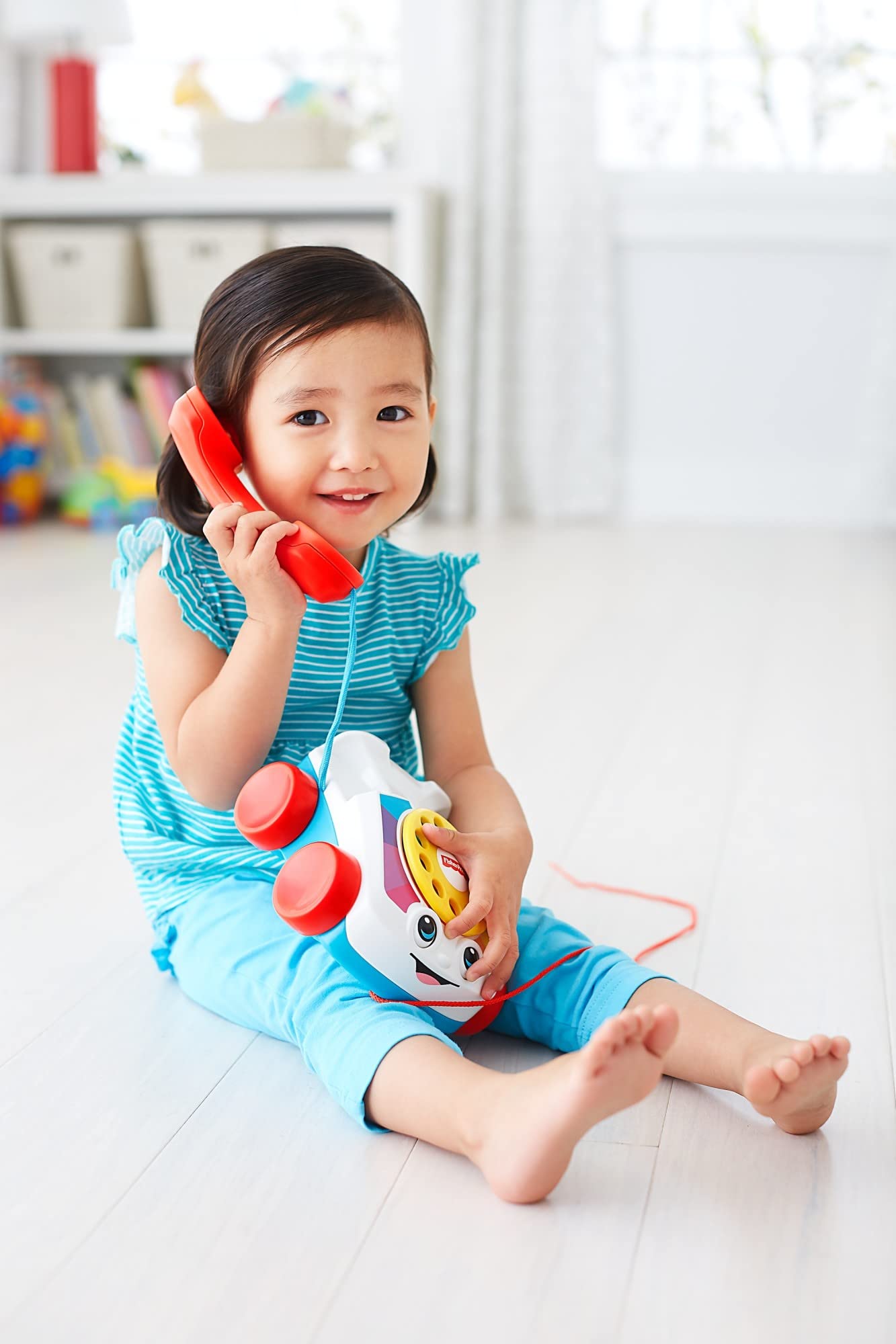 Fisher-Price Chatter-Telefon – Klassisches Nachziehspielzeug für Kleinkinder ab 12 Monaten 11