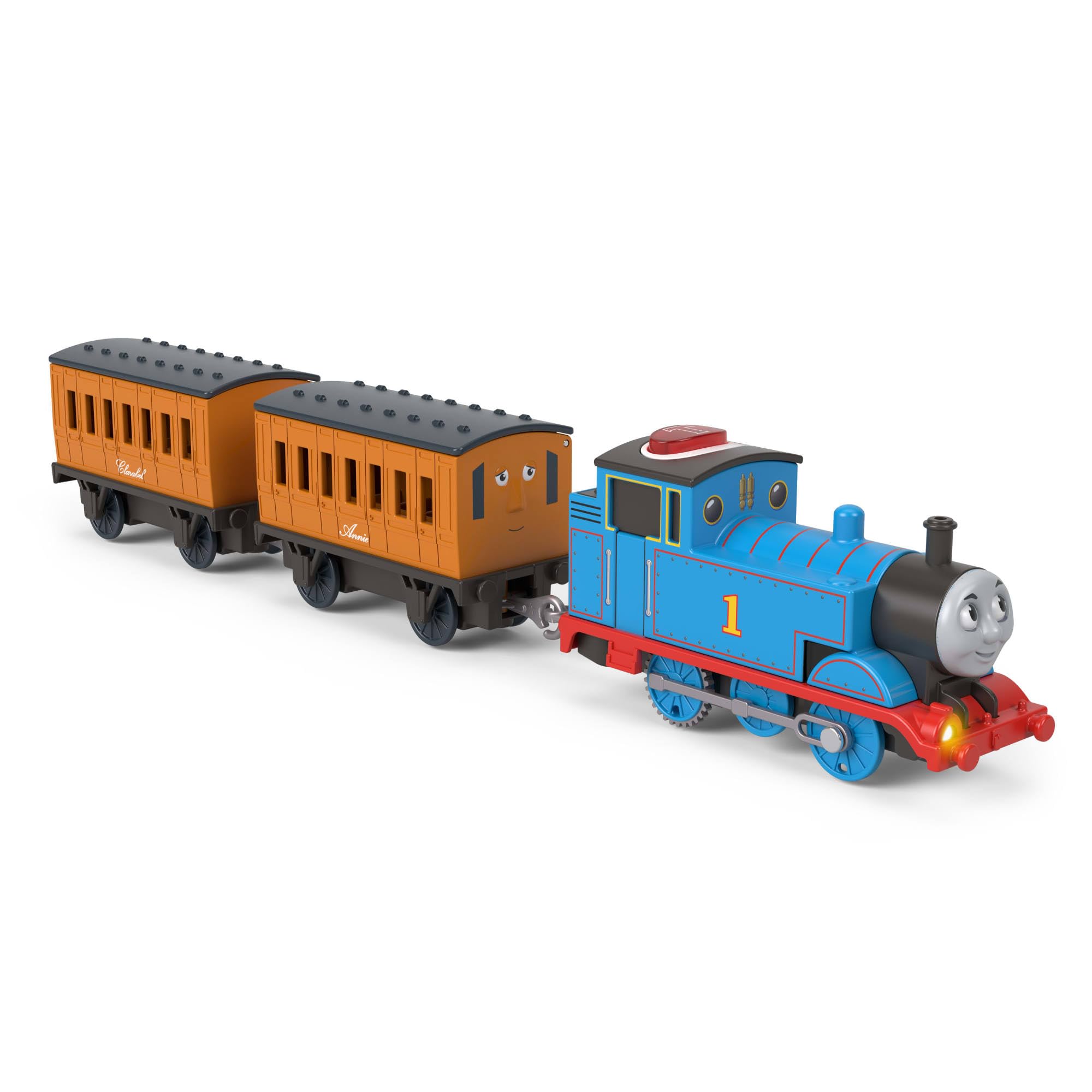 Thomas & Friends Motorized Talking Train Engine with Cargo Car - Multicolor