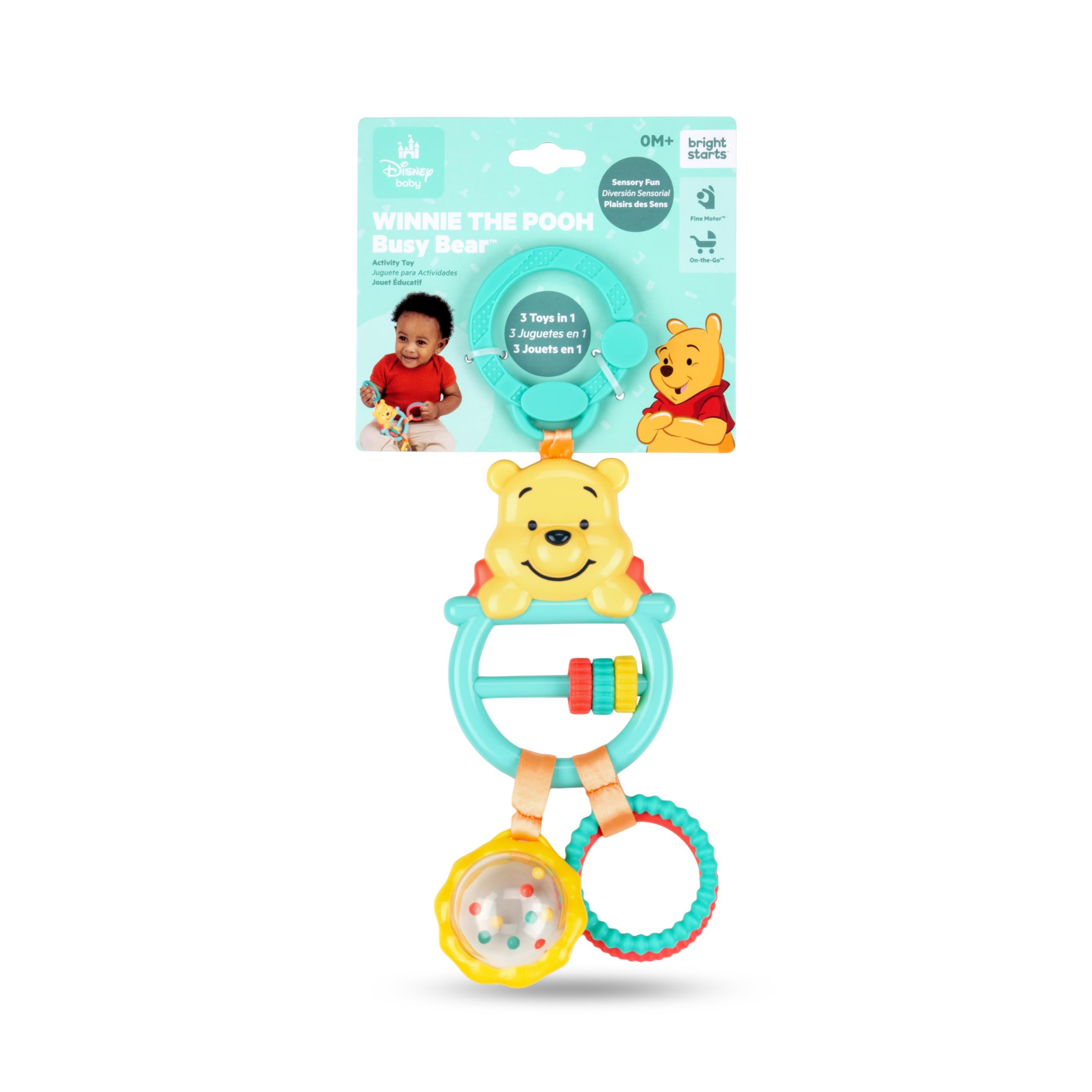 Bright Starts Disney Baby Winnie the Pooh Busy Bear Activity Toy - 0-3 Years