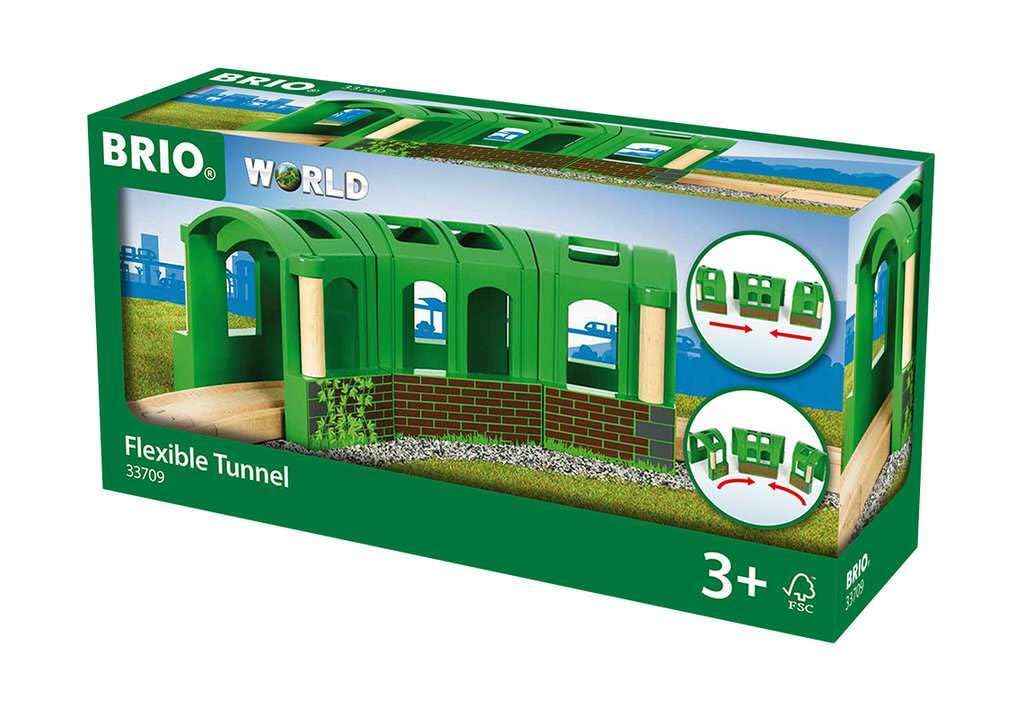 BRIO World Flexible Tunnel Wooden Railway Accessory Set for Kids
