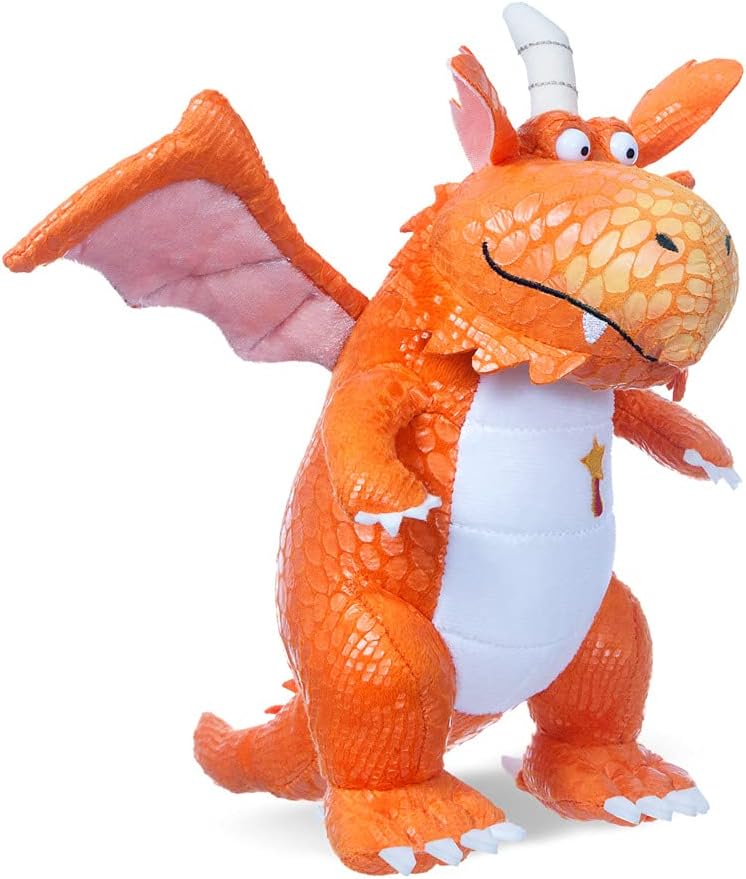 Zog the Dragon Plush Soft Toy - Official Julia Donaldson Licensed, Orange & White 4