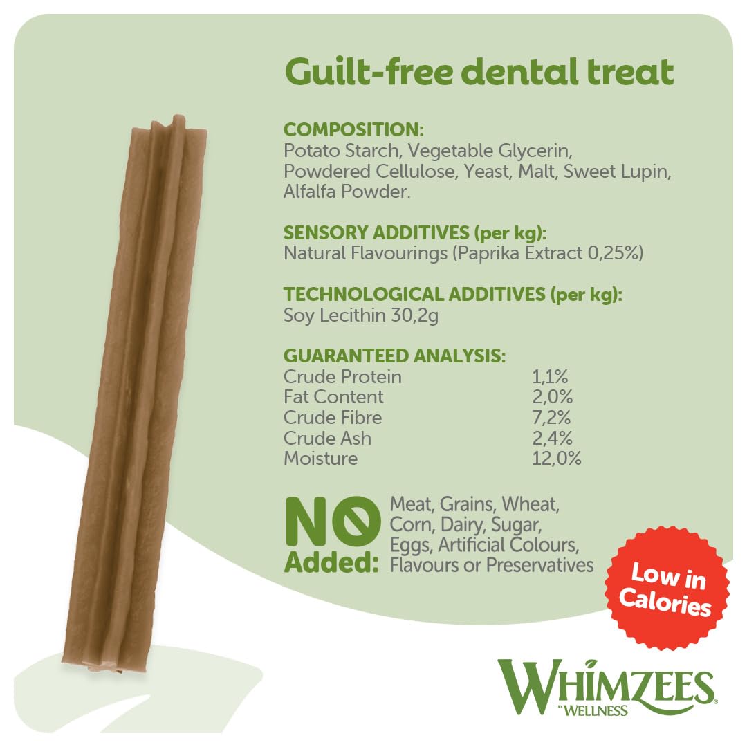 WHIMZEES By Wellness Stix Dental Chews for Small Dogs | 28 Pieces, Grain-Free, Vegetarian 4