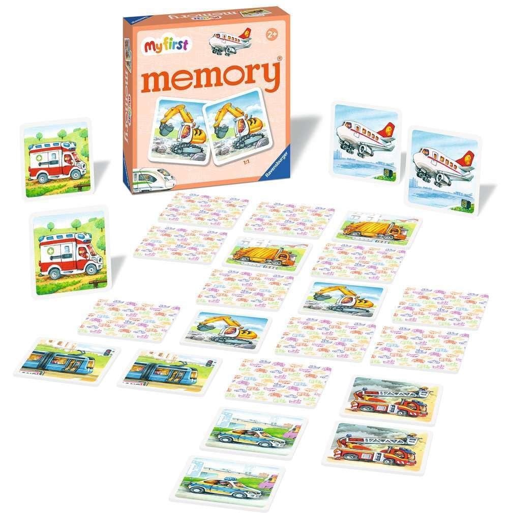 Ravensburger My First Memory Game - Vehicles | 24 Cards | Ages 2+ | Travel Game 4