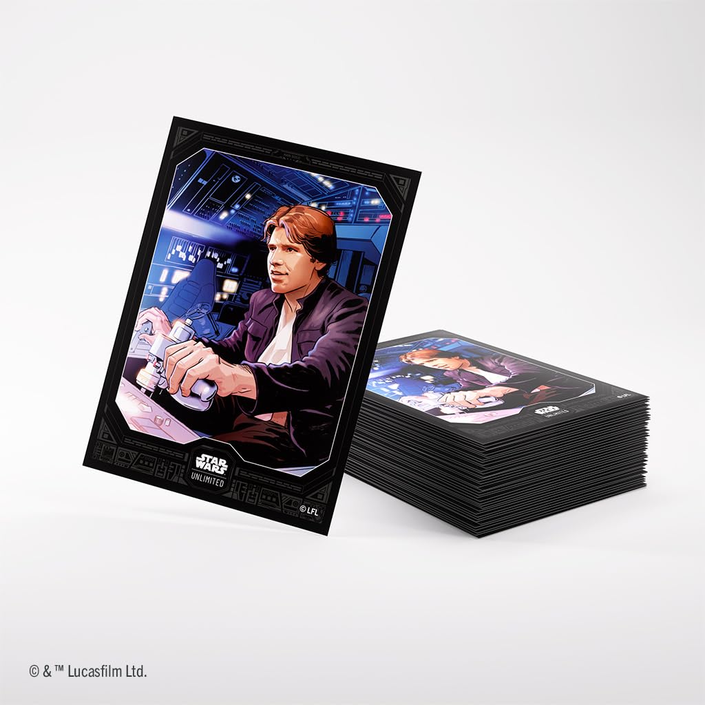 Gamegenic Star Wars: Unlimited Card Game Han Solo Art Sleeves | 66x92mm | 60 Count 2