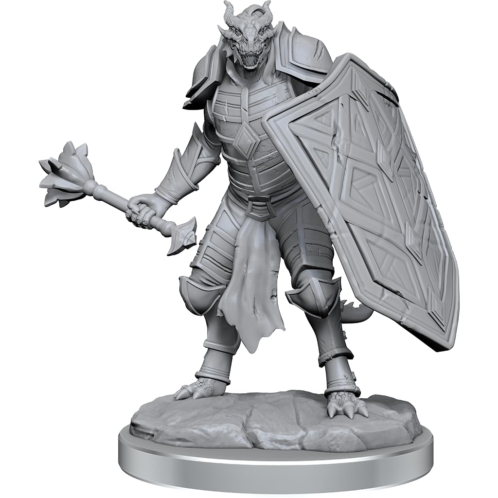 WizKids Nolzur's Marvelous Miniatures - D&D Dragonborn Clerics | Plastic Resin | 2-Count Pack 1
