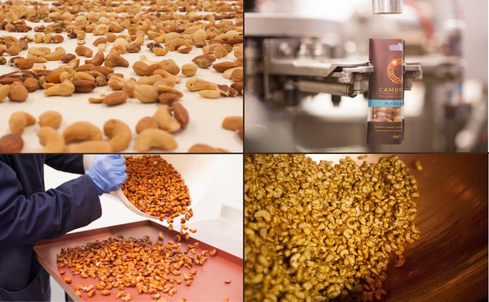 C Cambrook Schwarze Trüffel &amp; Meersalz Gebackene gemischte Nüsse mit Mandeln, Cashewnüssen, Macadamianüssen und Pekannüssen 8