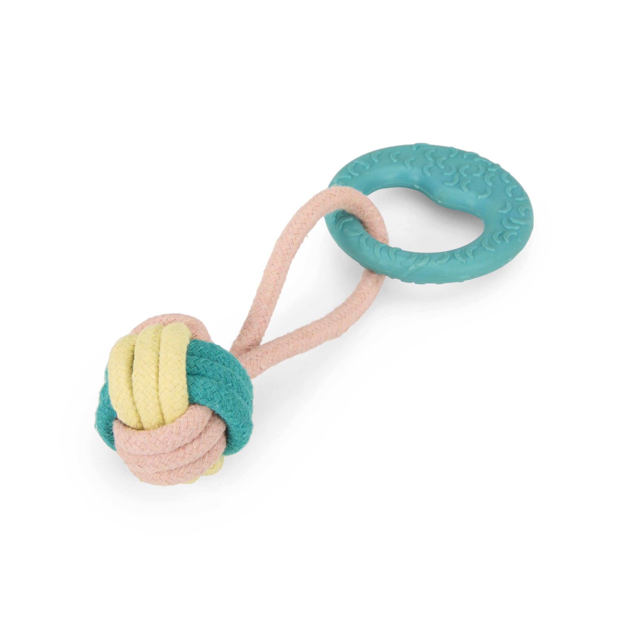 Petface Little Petface Rope Ball Dog Toy with Handle for Small Dogs and Puppies | TPR Material