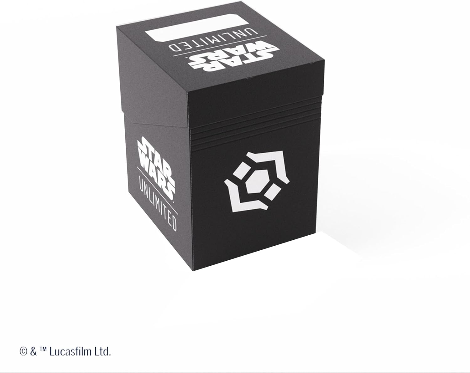 Gamegenic Star Wars Unlimited Soft Crate - Black/White TCG Deck Box with Token Storage