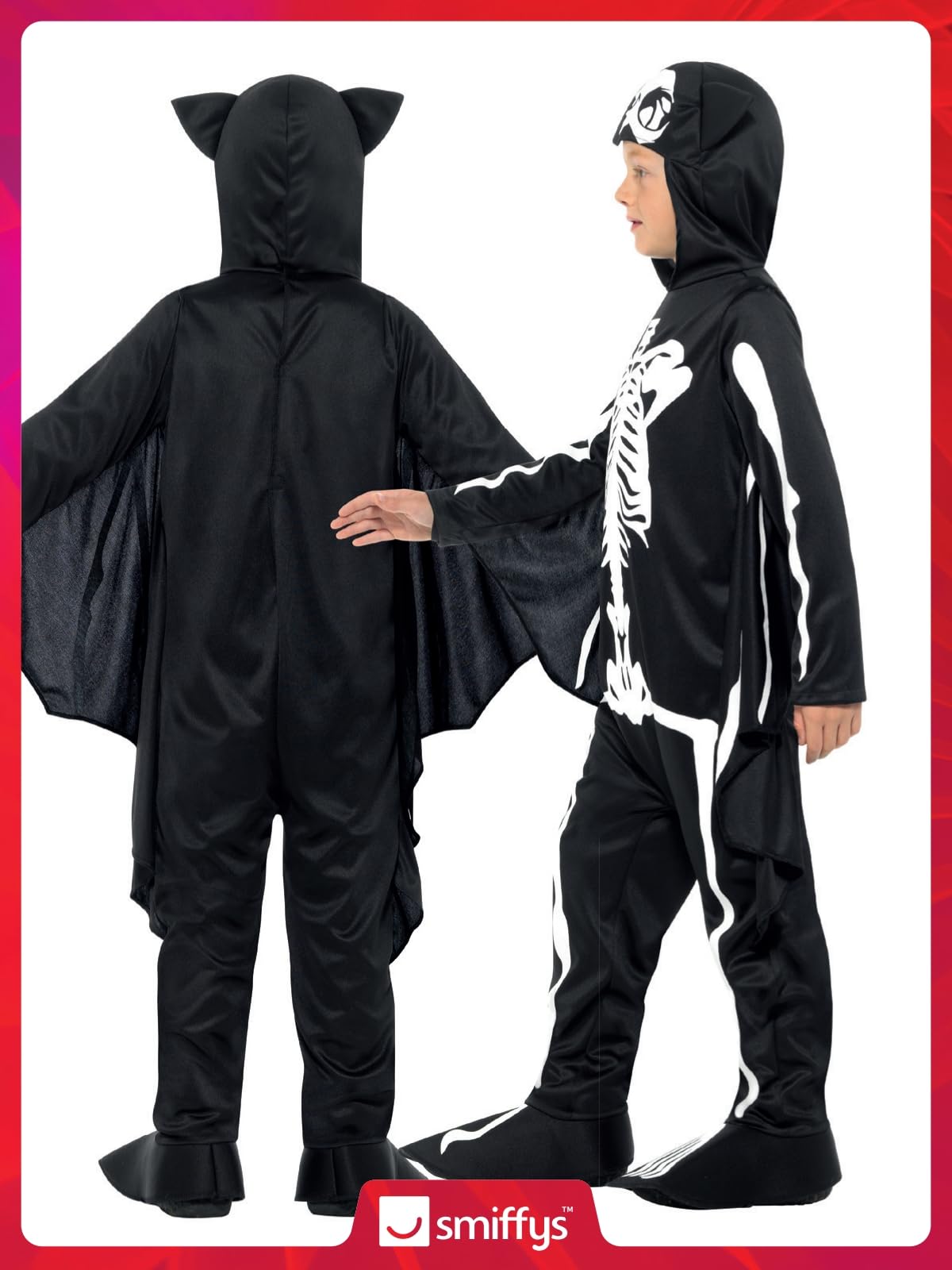 Smiffys Bat Skeleton Costume - Small (Ages 10-12) 7