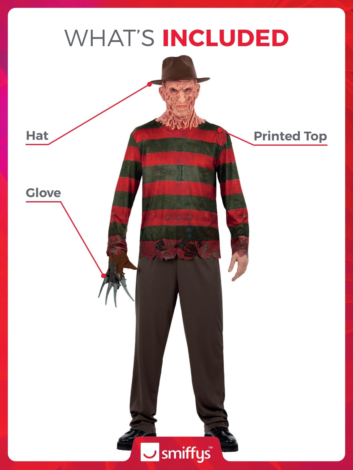 Smiffys Freddy Krueger Costume - Adult 6