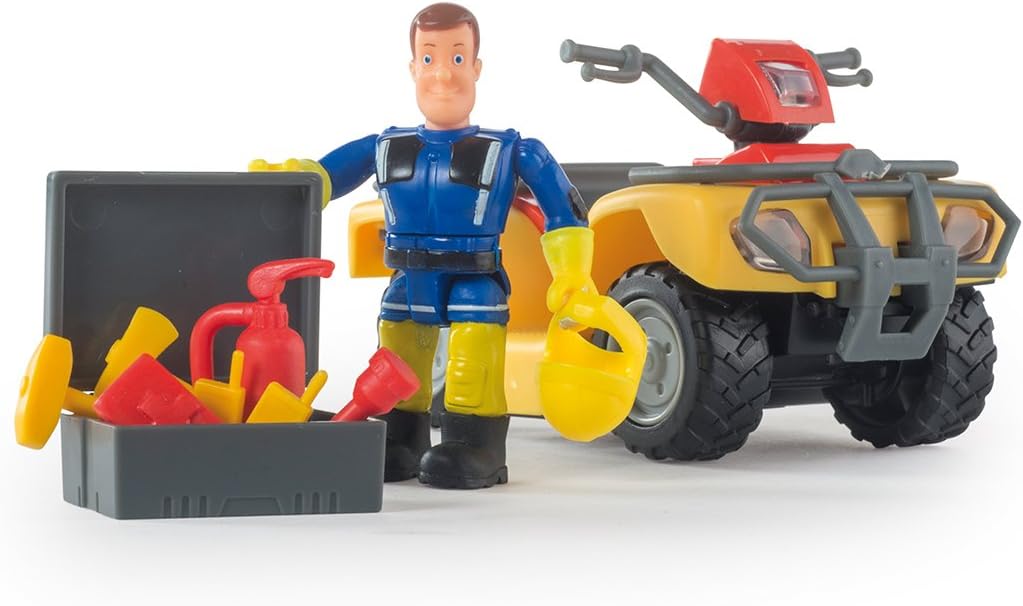 Smoby Fireman Sam Quad Mercury - Friction-Powered Fire Rescue Vehicle with Accessories 3