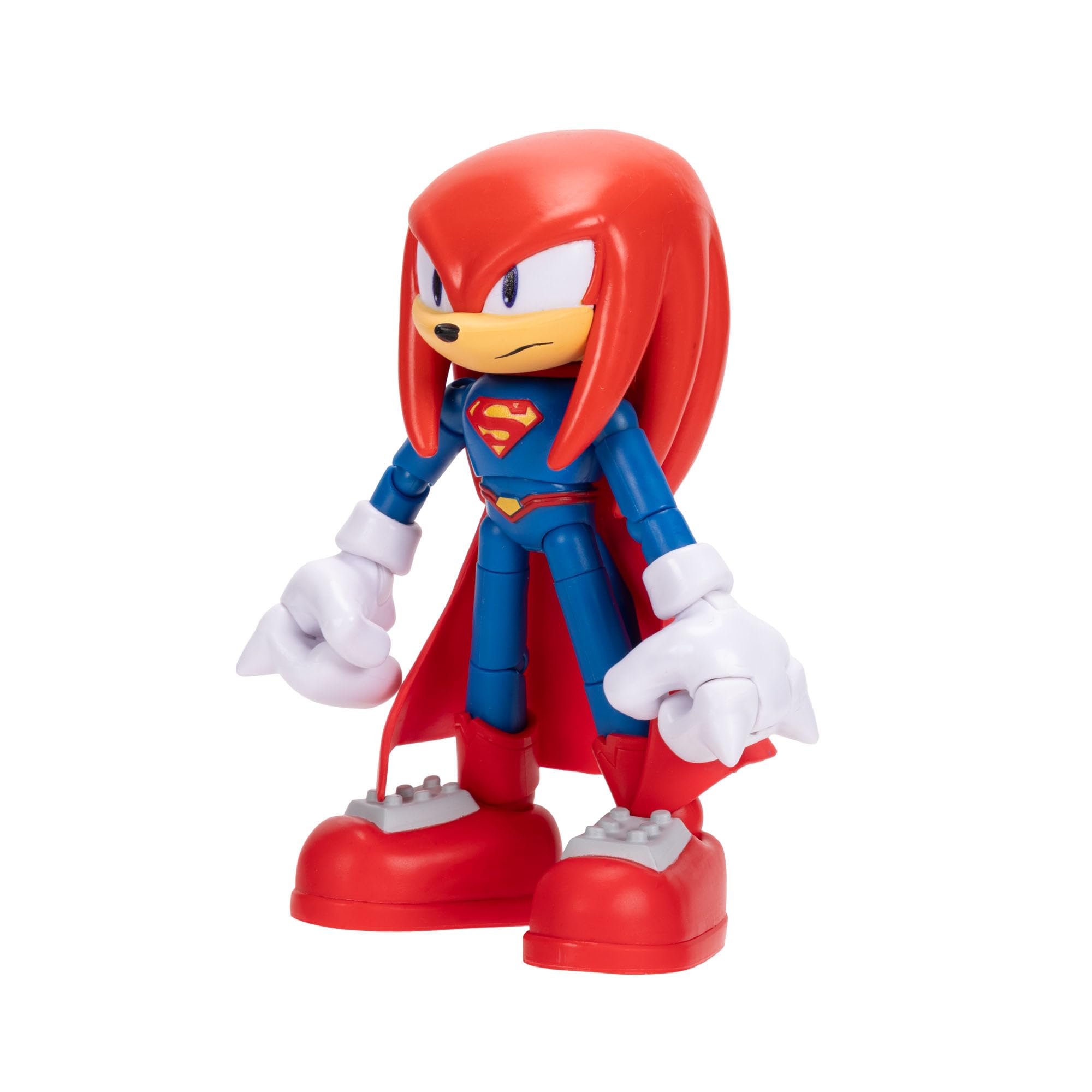 Sonic The Hedgehog DC Knuckles as Superman Action Figure - 5' / 13cm | 22 Points of Articulation