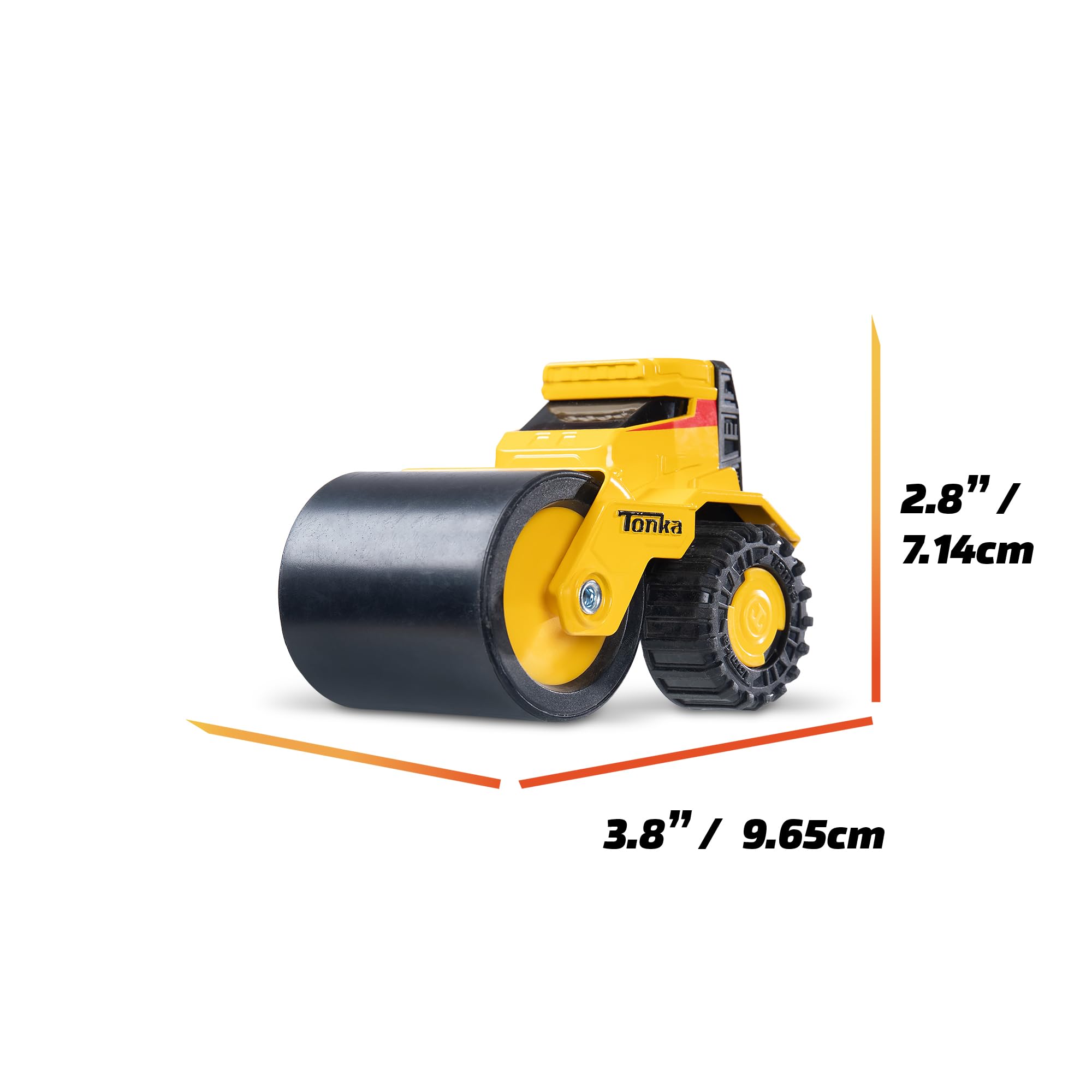 Basic Fun Tonka Steel Classics Titans Steam Roller - Stamped Steel Construction | Ages 3-6 | 89 cm 4