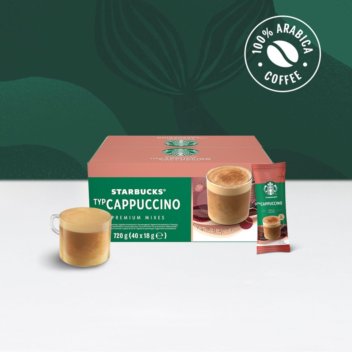 STARBUCKS - Cappuccino Instantkaffee-Beutel 40 x 18 g 5