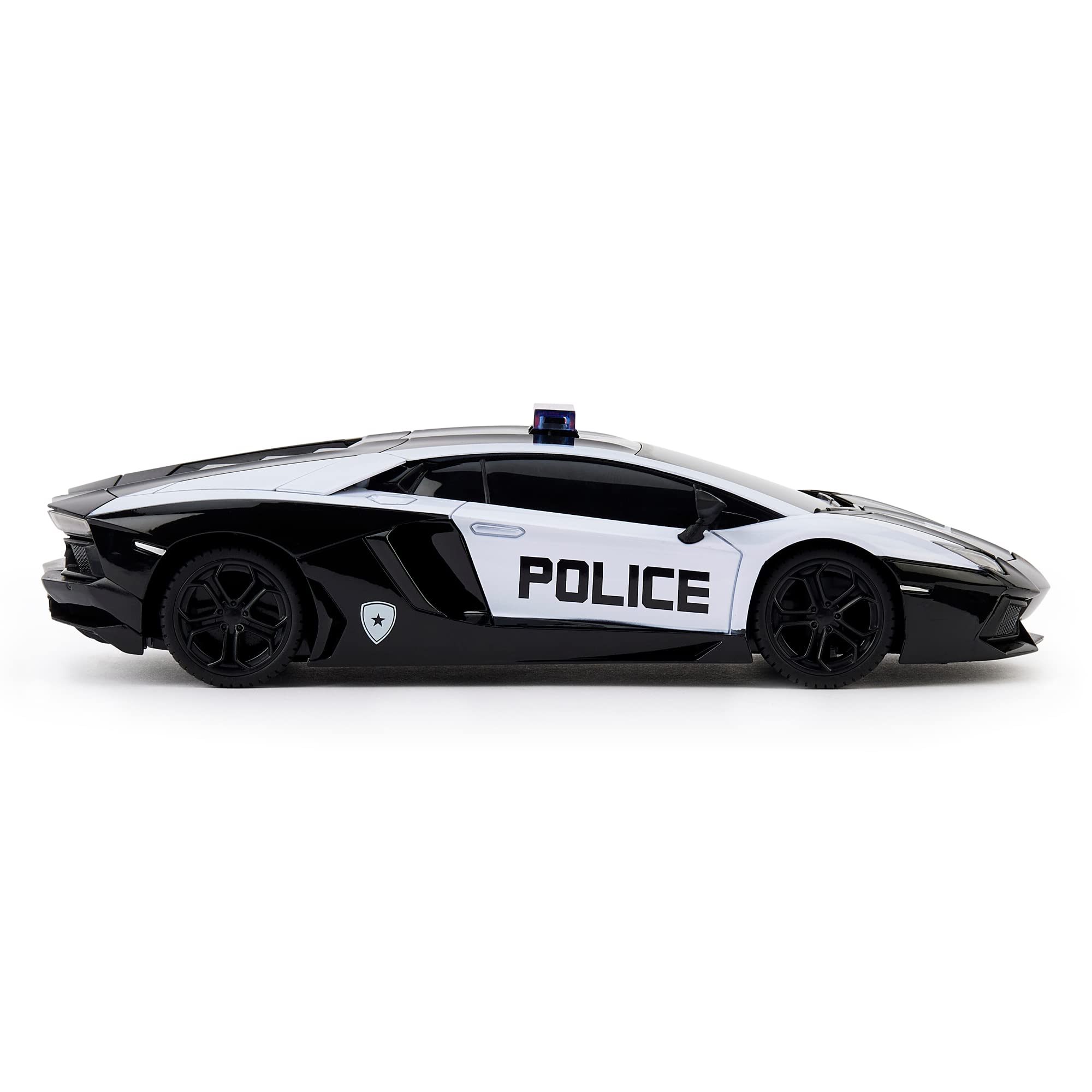 CMJ RC Cars Twin Pack - 1:24 Scale Lamborghini Sian & Lambo Police Remote Control Vehicles 4
