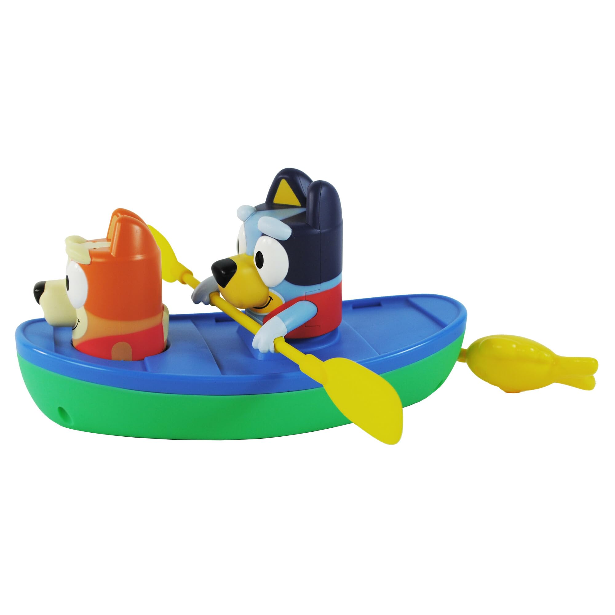 TOMY Toomies Bluey Canoe - Pull-String Paddle Action Bath Toy with Bluey & Bingo 9