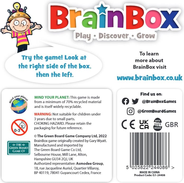 Brainbox British History Card Game - 54 Cards, 432 Questions, Ages 8+ 9