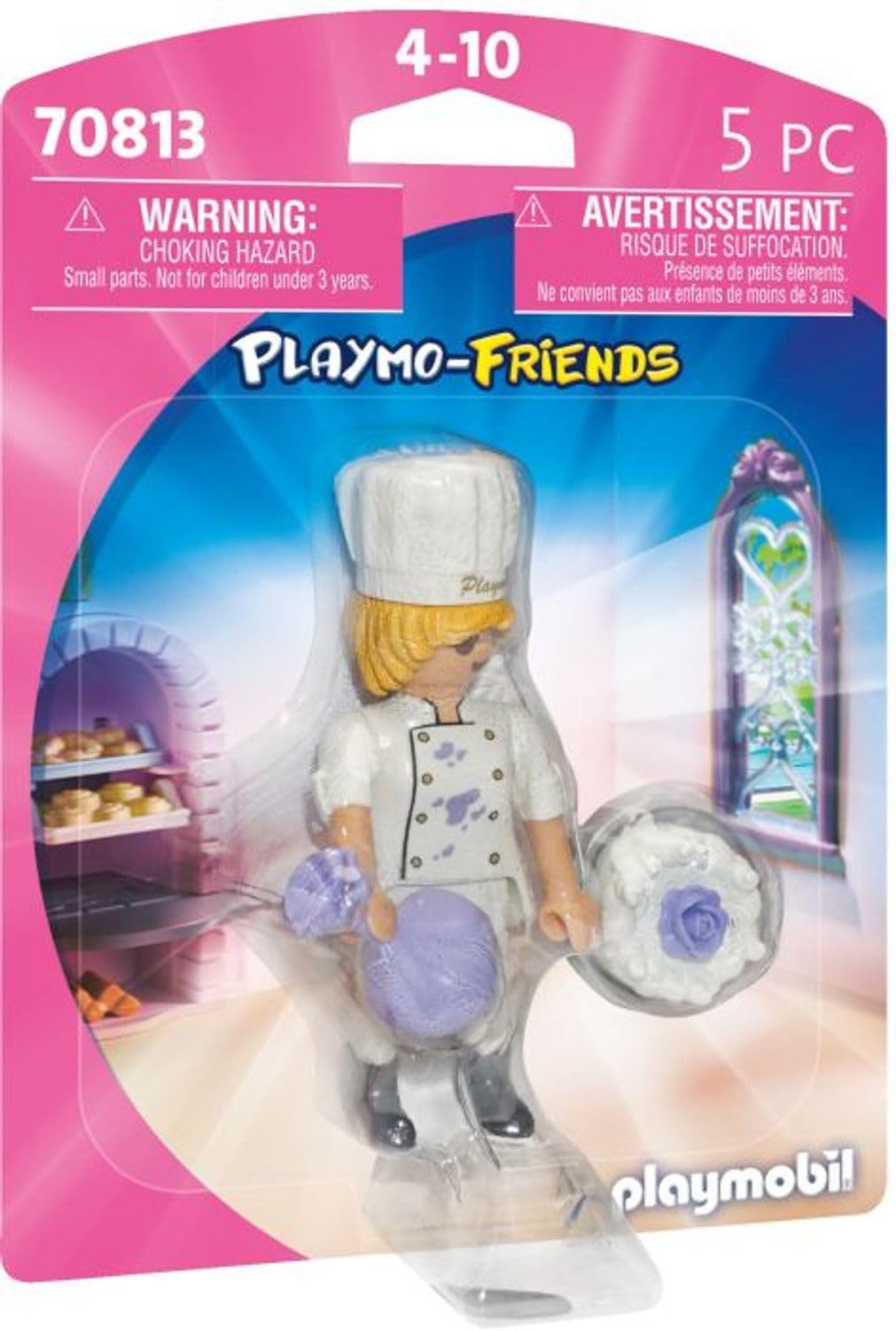 Playmobil 70813 Pastry Chef Playset - Collectible Figure with Chef Hat & Piping Bag, Ages 4-10