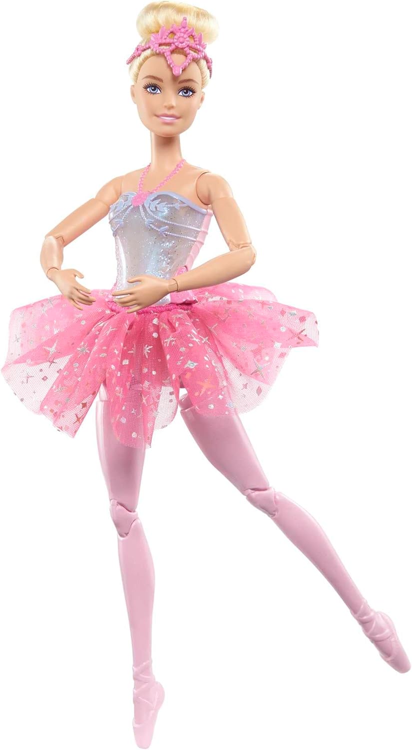 Barbie Magical Ballerina Doll - Light-Up Feature, Blonde Hair, Tiara, Pink Tutu - 3 Years and Up 3