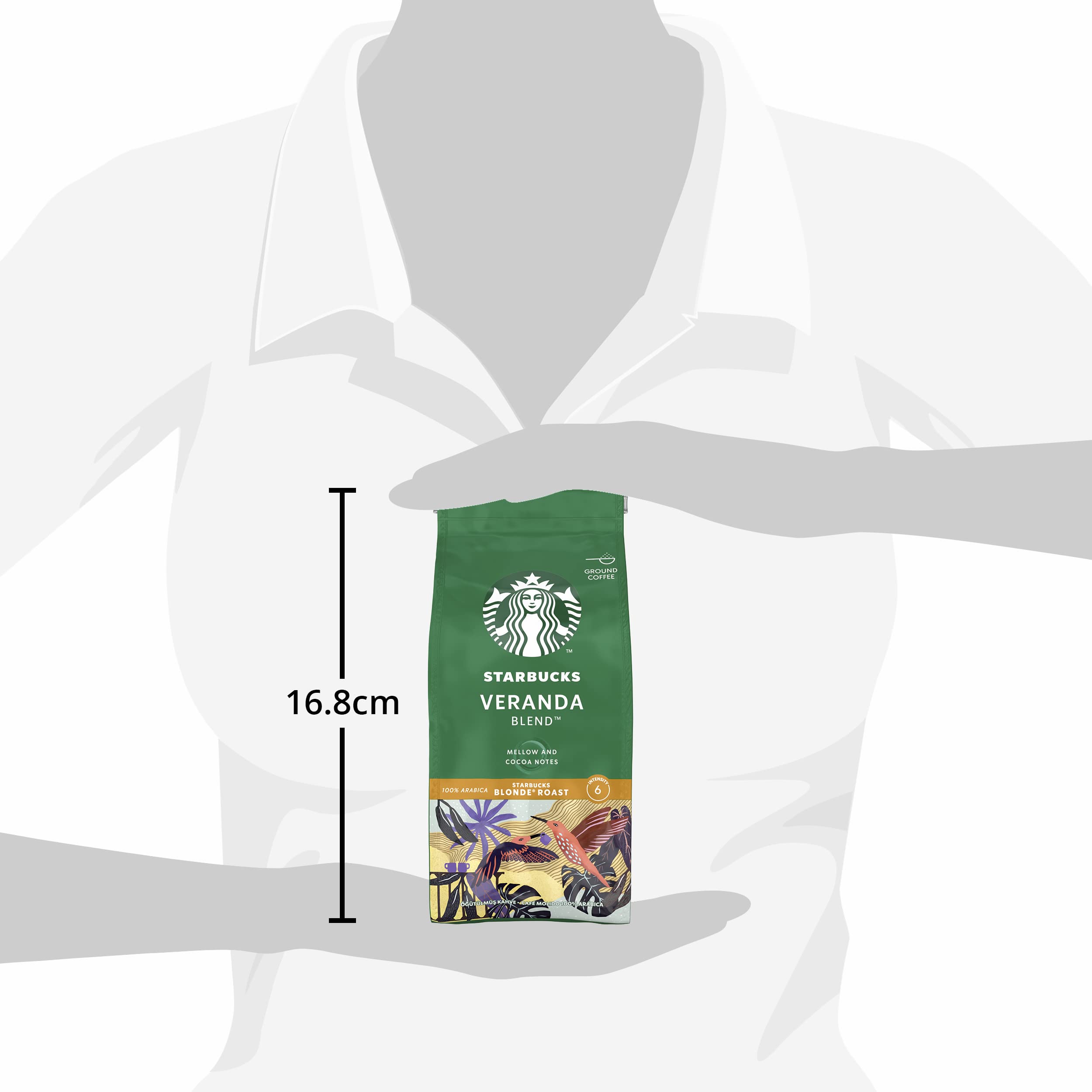 STARBUCKS Veranda Blend Blonde Roast Ground Coffee 200g (Pack of 6) 3