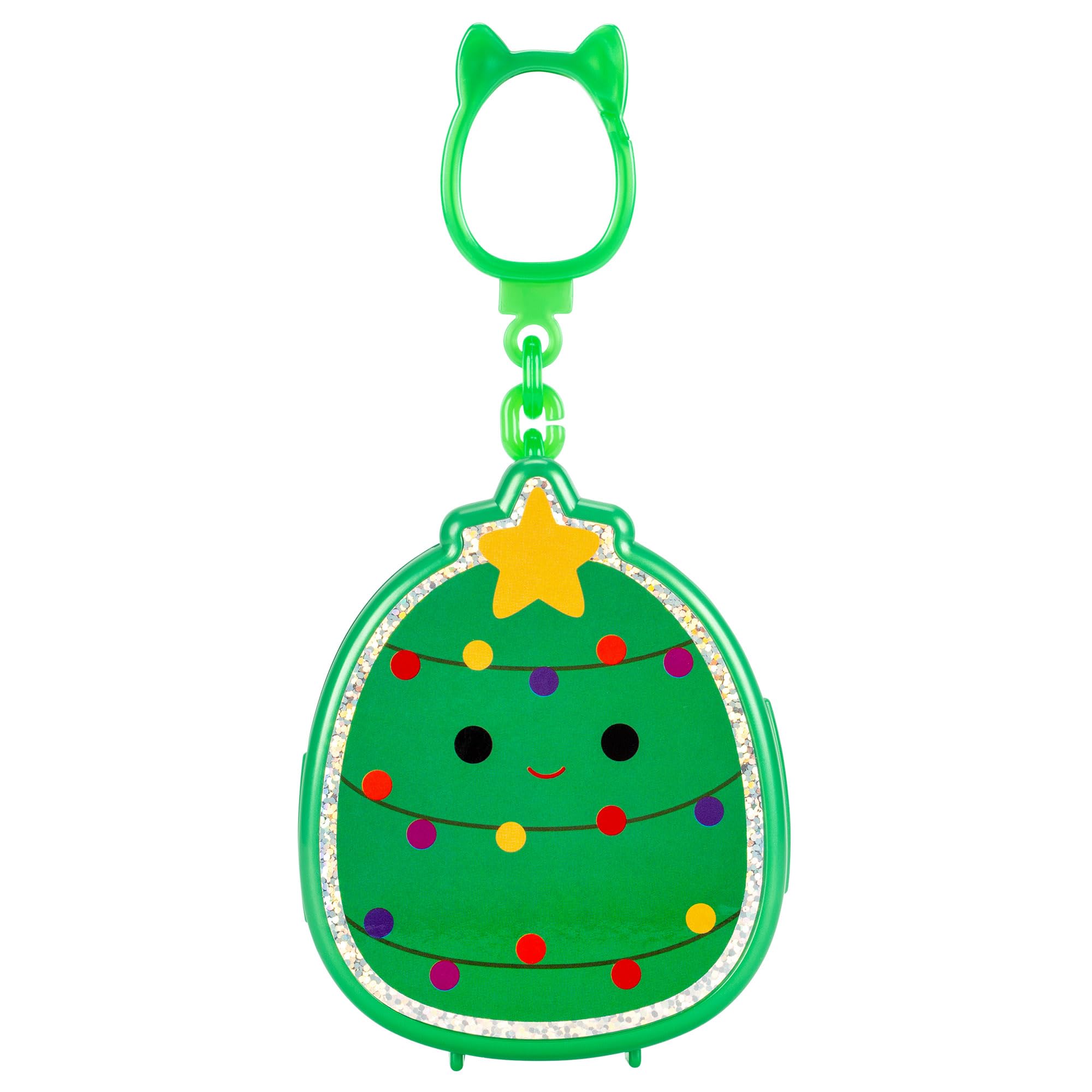 Squish-a-longs Carol the Christmas Tree Clip-a-longs Holiday Pack with 4 Mini-Squish Figures
