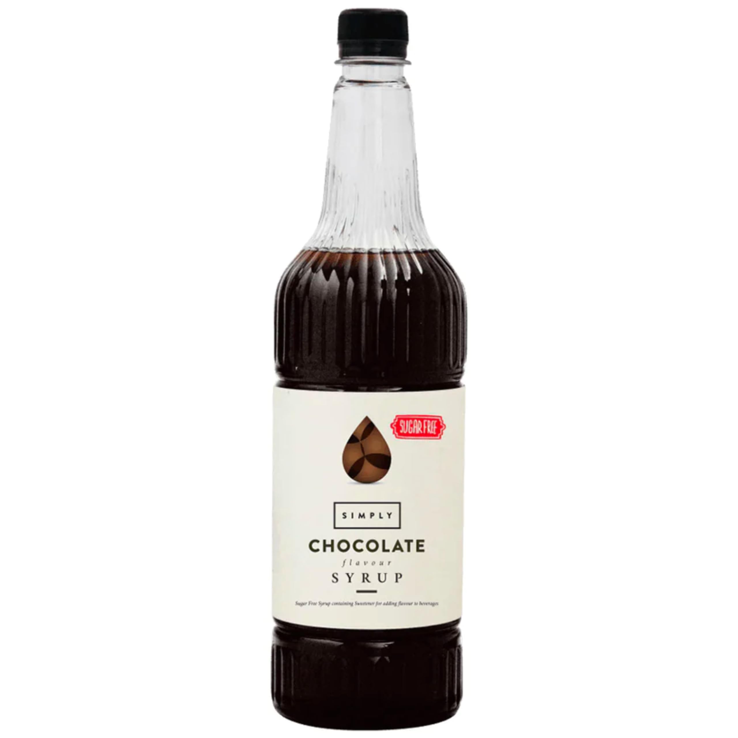 Simply Sugar Free Chocolate Syrup - Low Calorie, Vegan, Nut Free | 1L