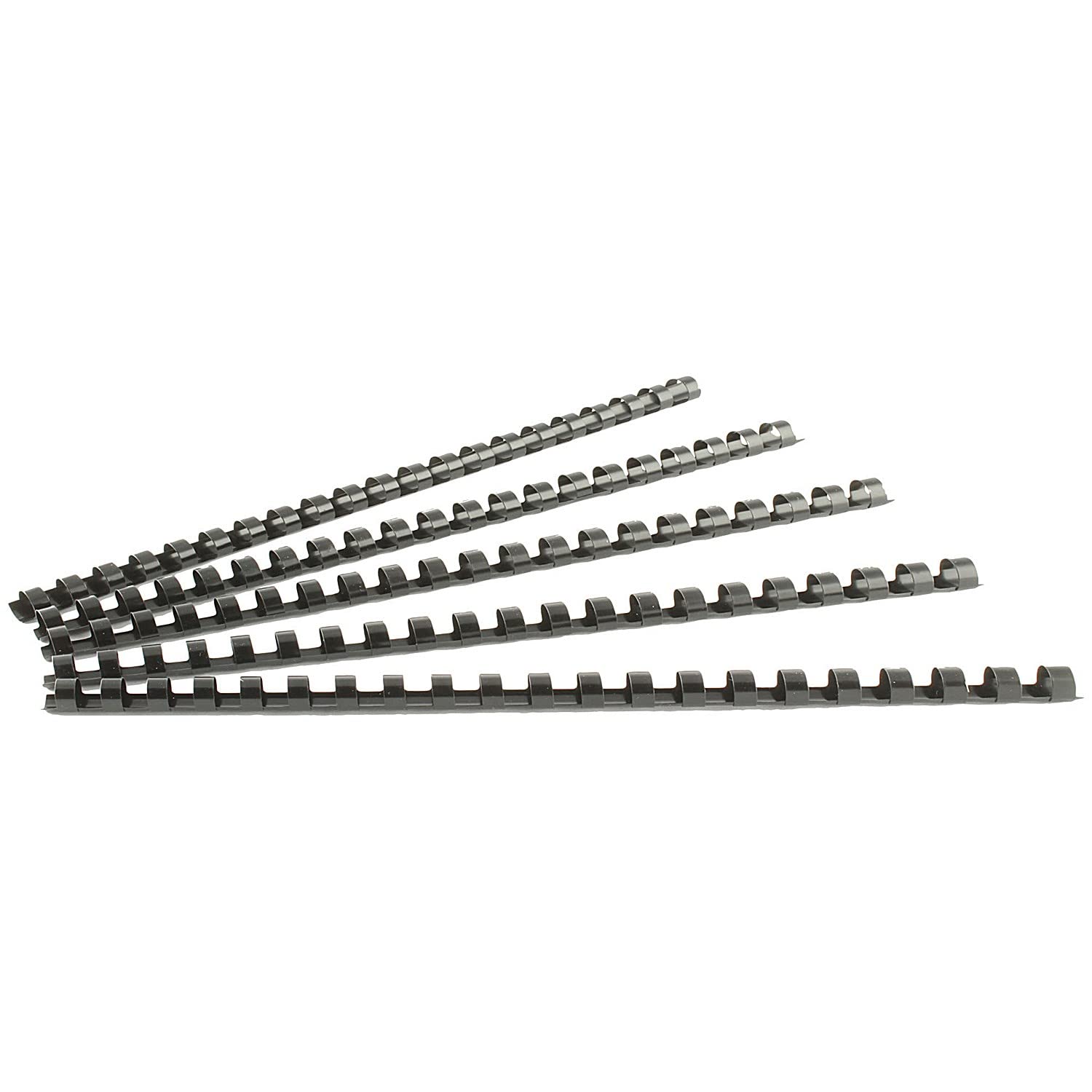 Q-Connect 10mm Binding Comb - Black | 55 Sheet Capacity | Pack of 100